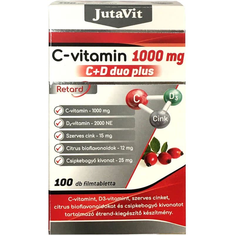 Jutavit vitamín C 1000 C+D duo plus tablety 100 ks