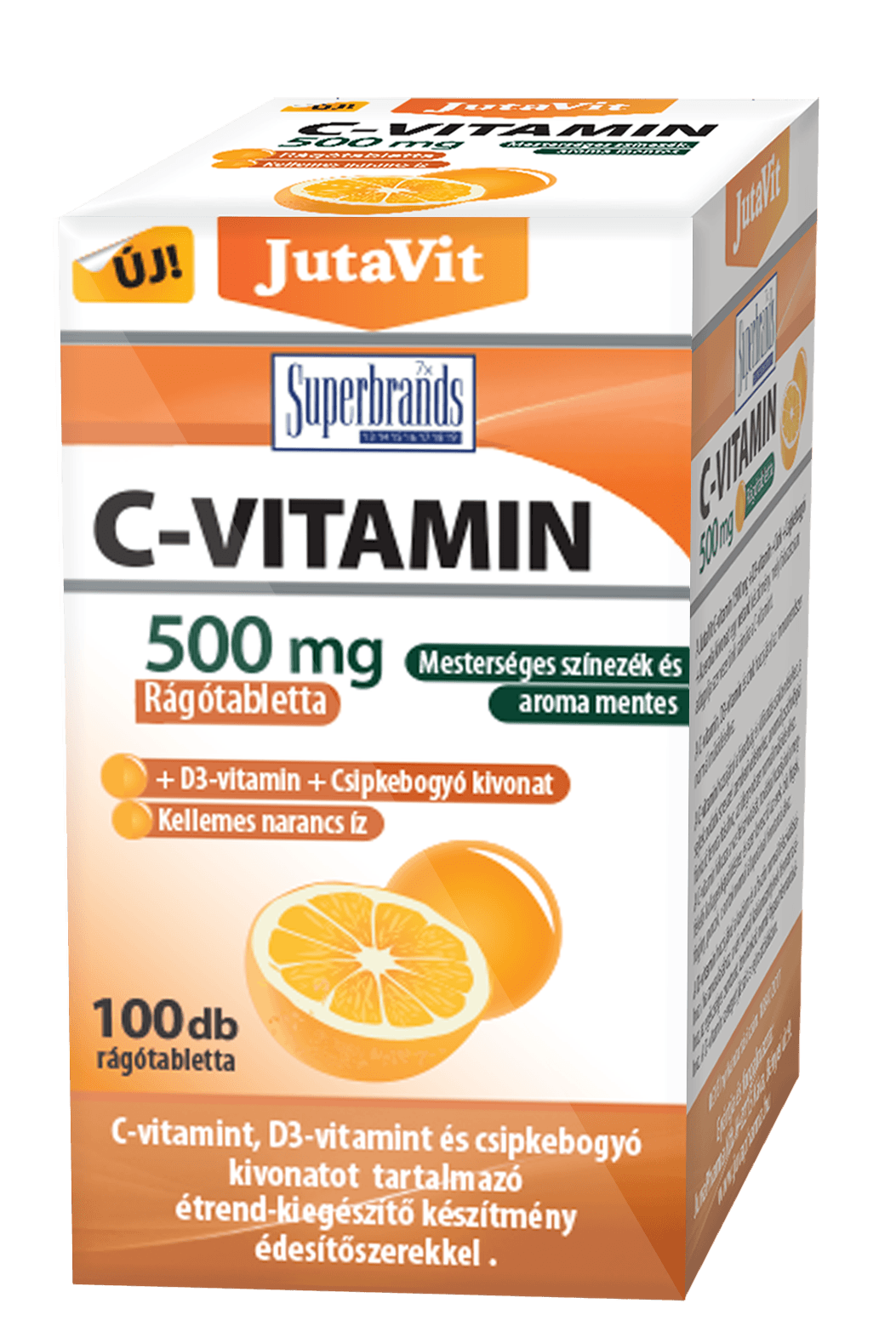 JutaVit C-vitamín žuvacie tablety 100 ks - 82477