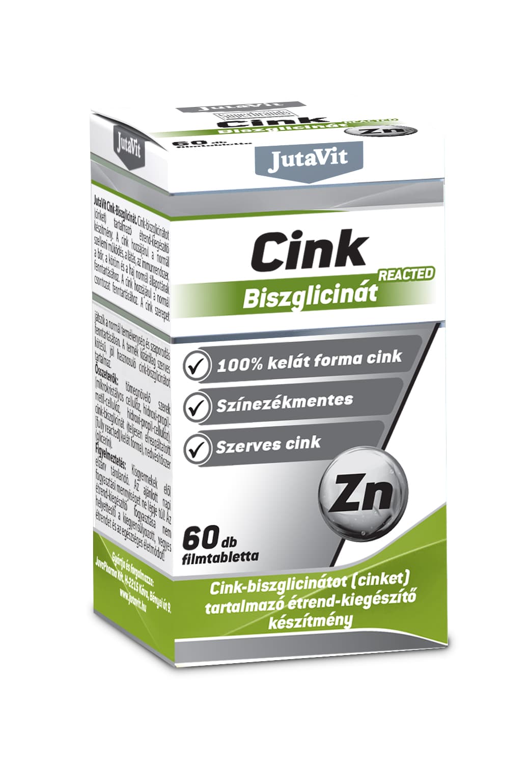 Jutavit zinok bisglycinát filmová tableta 60 ks
