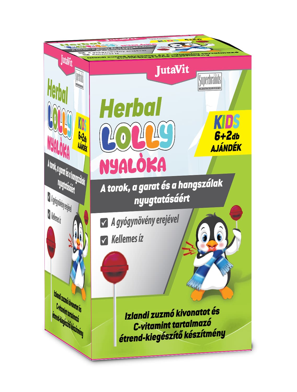 Jutavit bylinná lolly na krk 8 ks