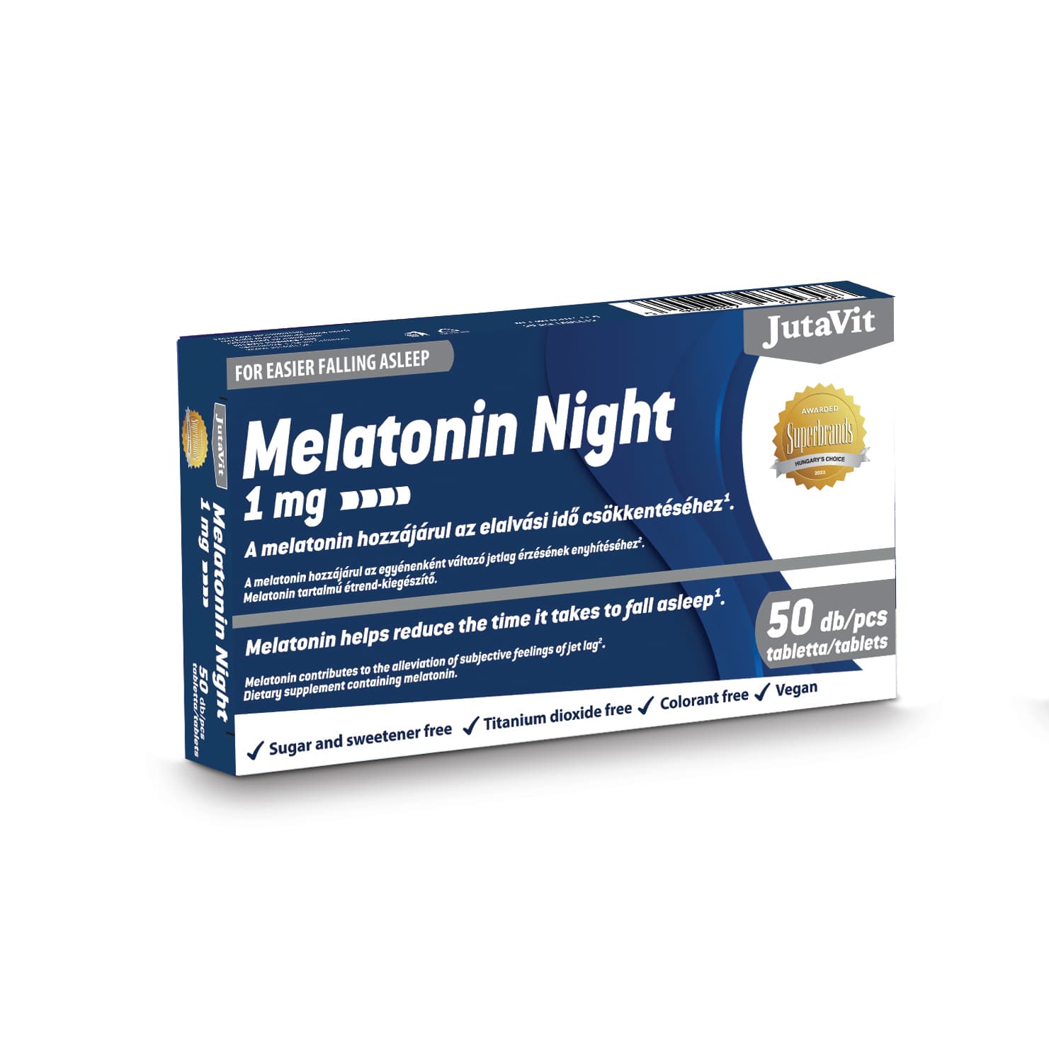 Jutavit melatonin night 1mg tableta 50 ks