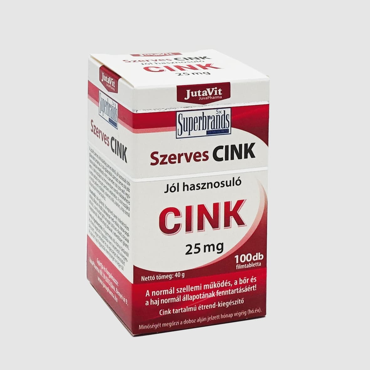 JutaVit Organický Zinok tablety 100 tbl - 54728