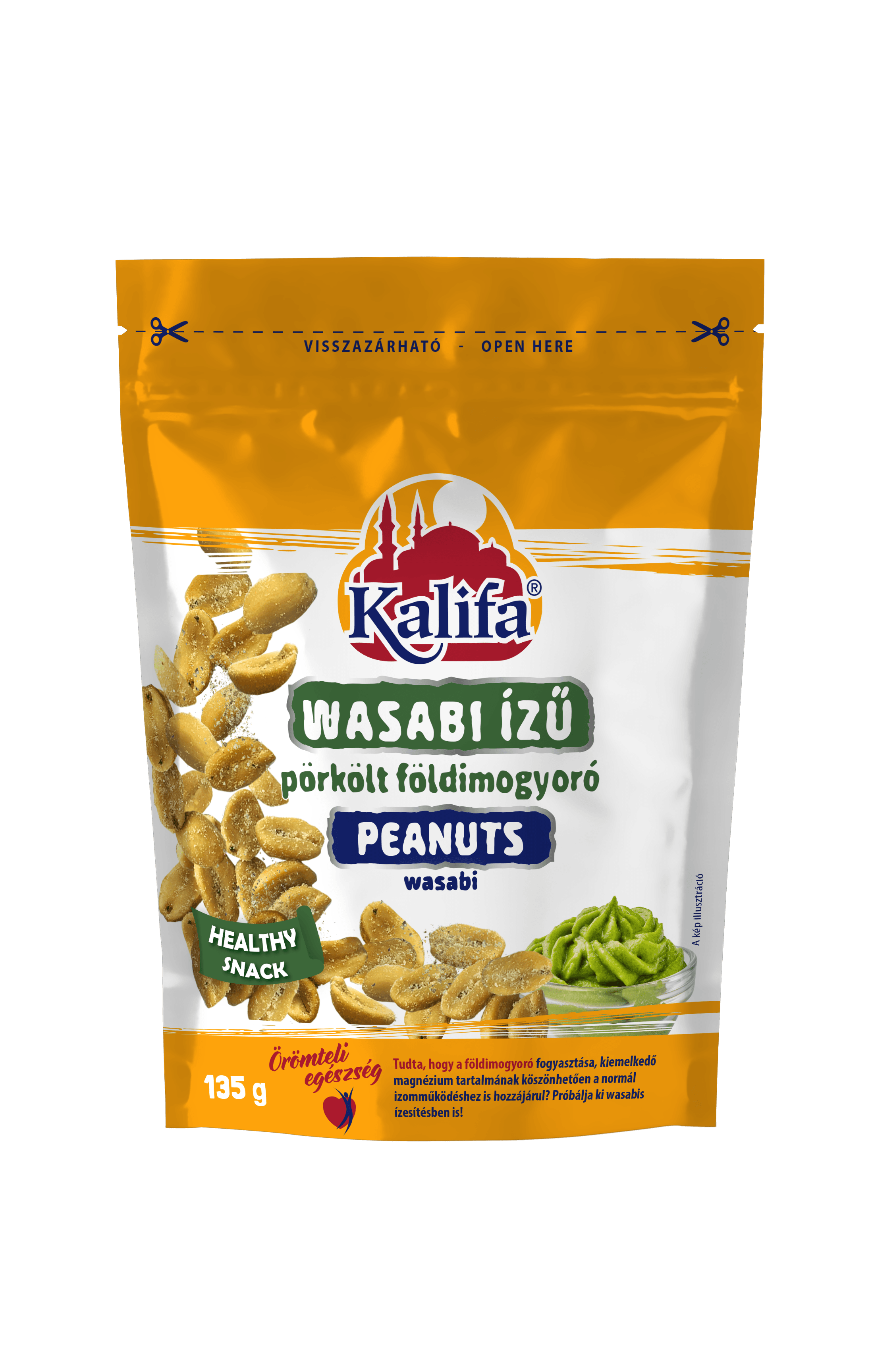Kalifa arašidy s wasabi príchuťou 135 g