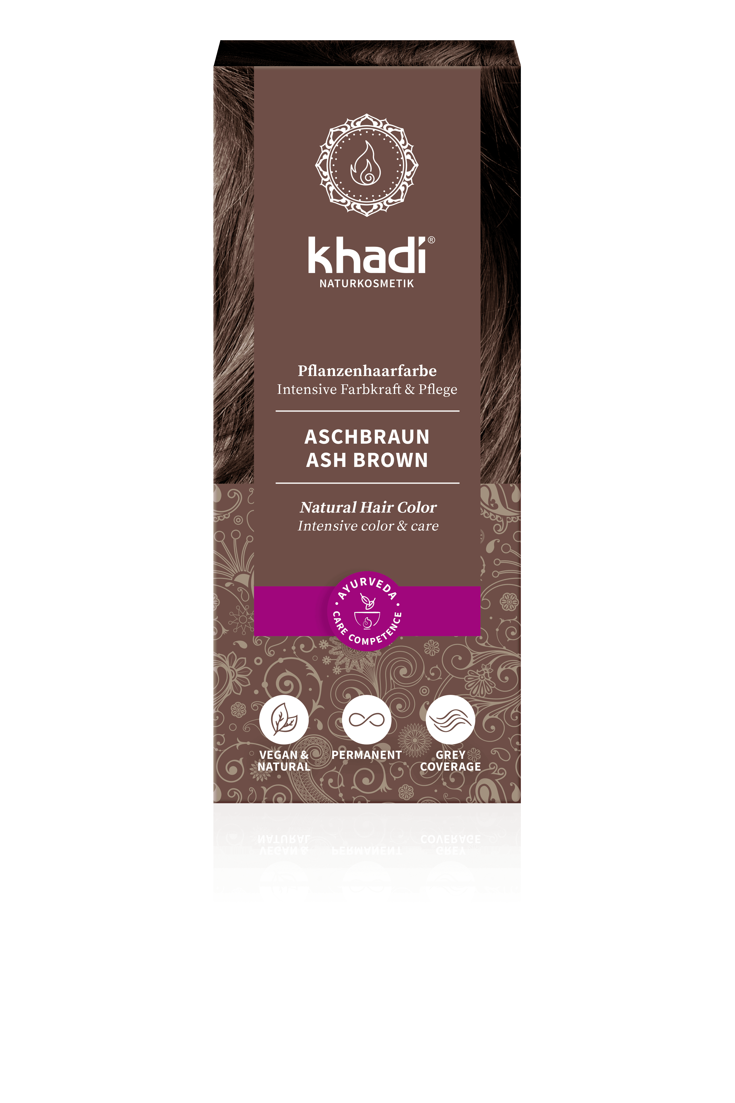 Khadi Bylinná farba na vlasy s popolavohnedým odtieňom 100 g - 88099