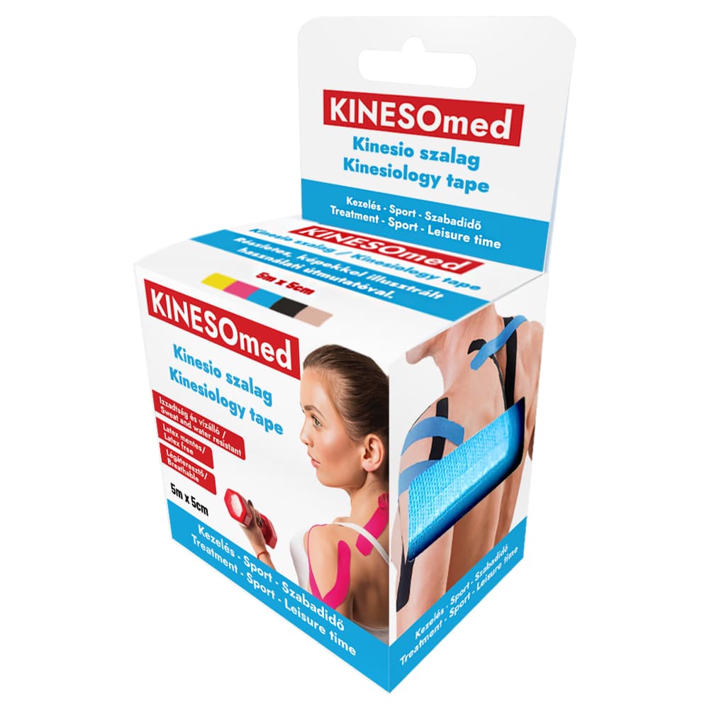 Kinesomed kinesiológiová páska modrá 5cmx5m 1 ks