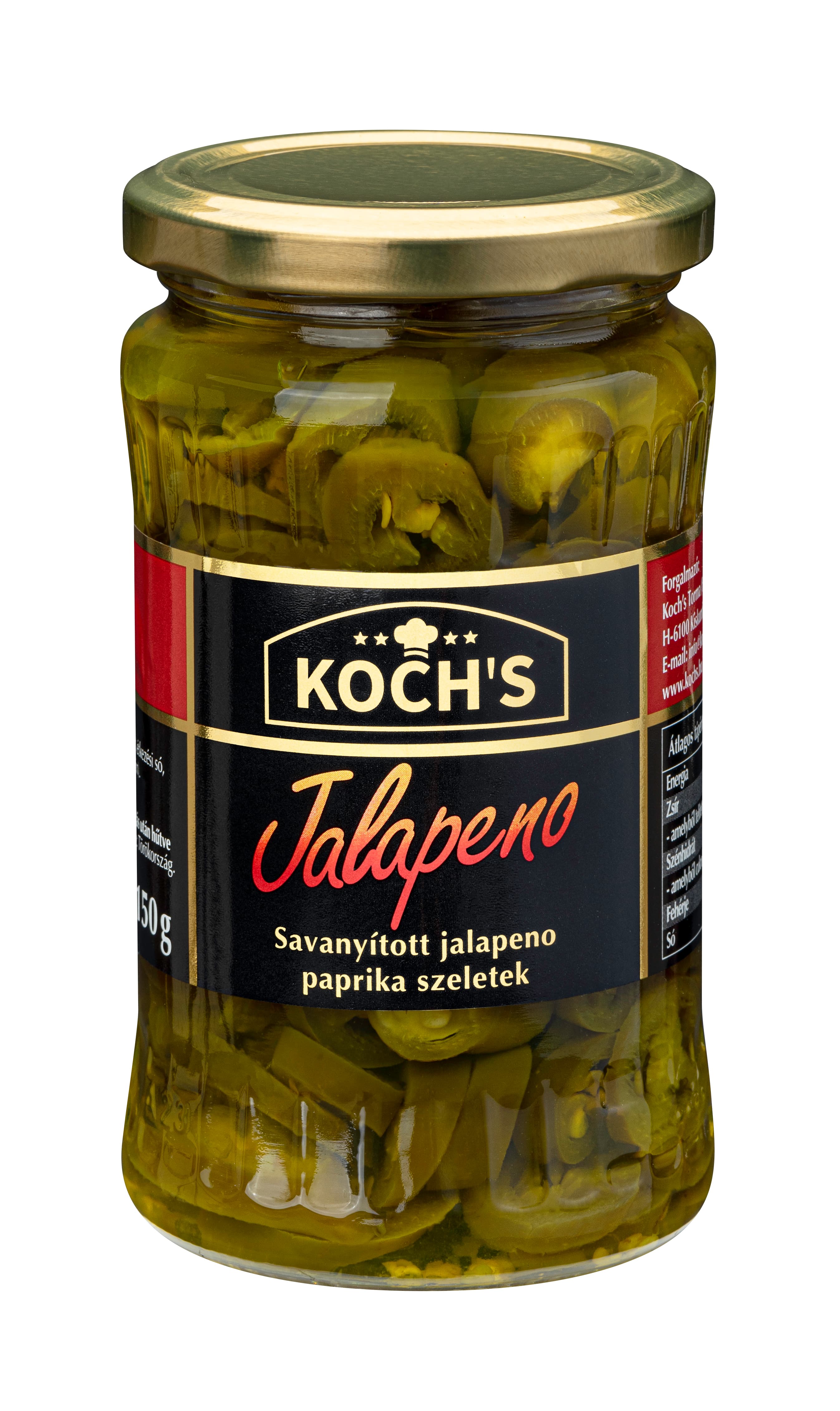 Kochs jalapeño paprika krájaná 350 g