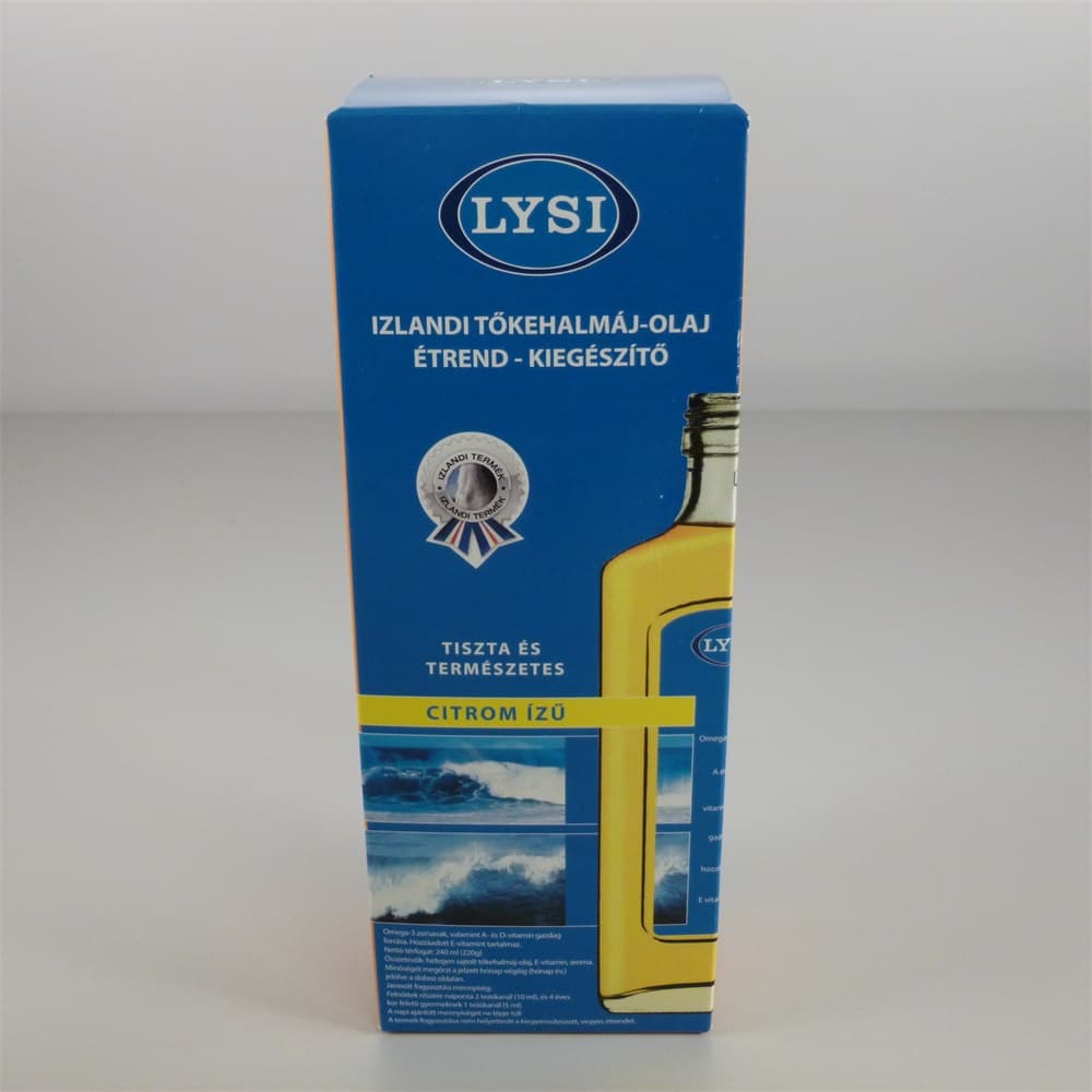 Lysi olej z tresčej pečene citrónový 240 ml
