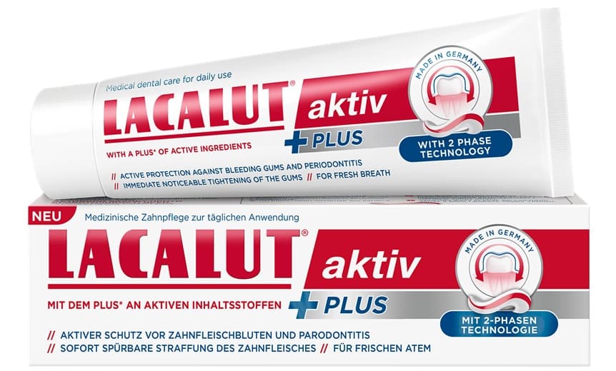 LACALUT Zubná pasta aktiv Plus 75 ml - 94329