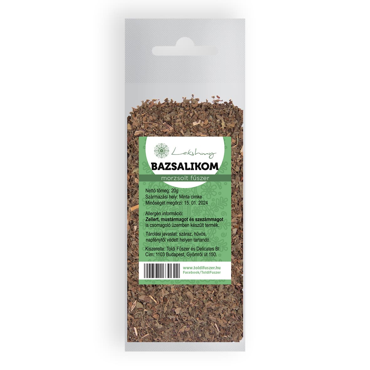 Lakshmy Sušená drvená bazalka 20 g - 12713