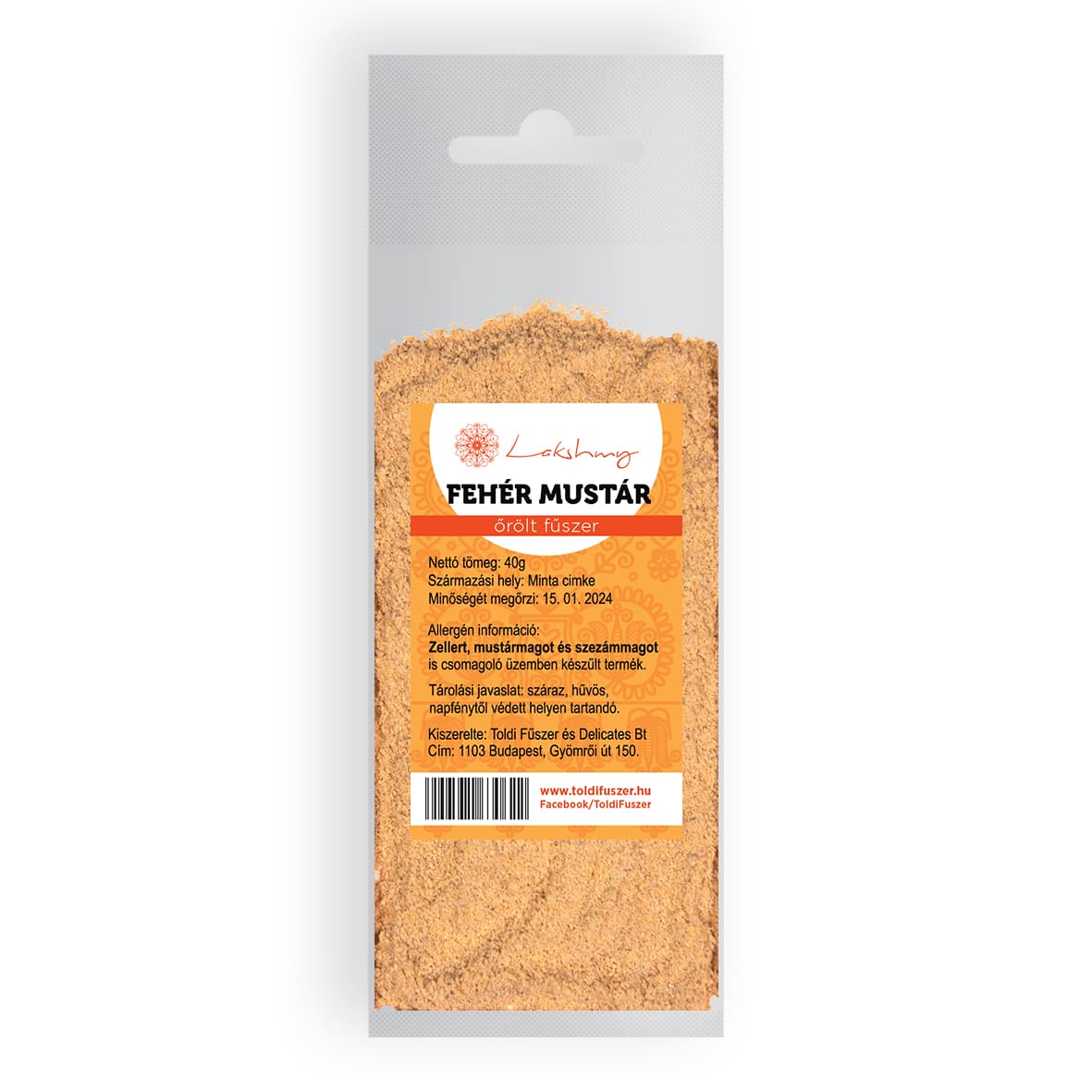 Lakshmí biela mletá horčica 40 g - 12730