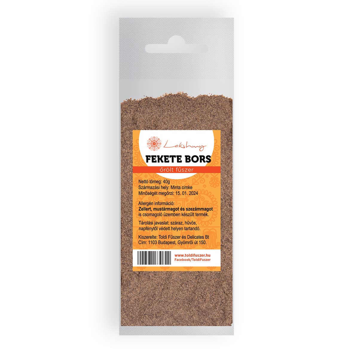 Lakshmy Čierne korenie mleté 40g - 12737