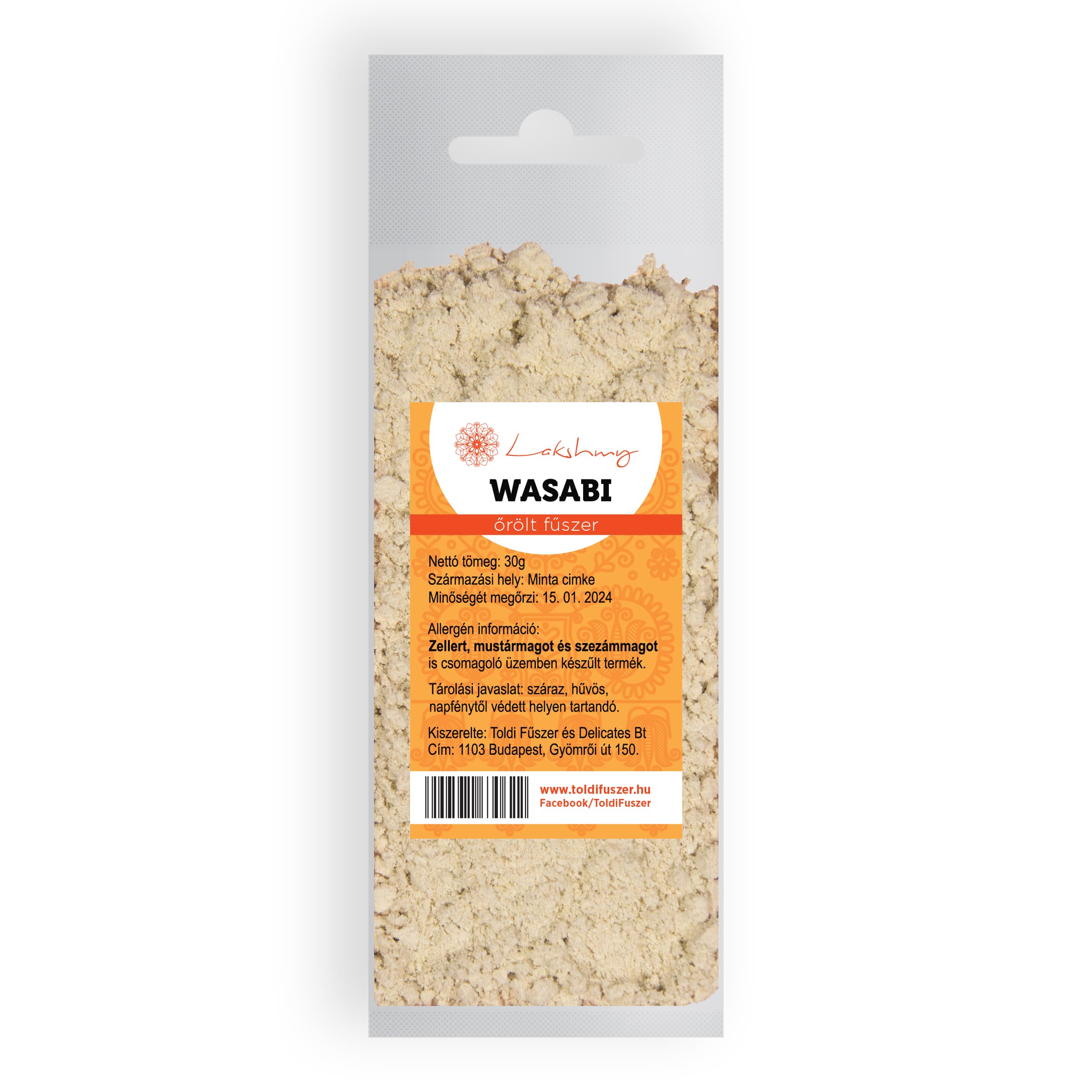 Lakshmy Wasabi korenie prášok 30 g - 13243