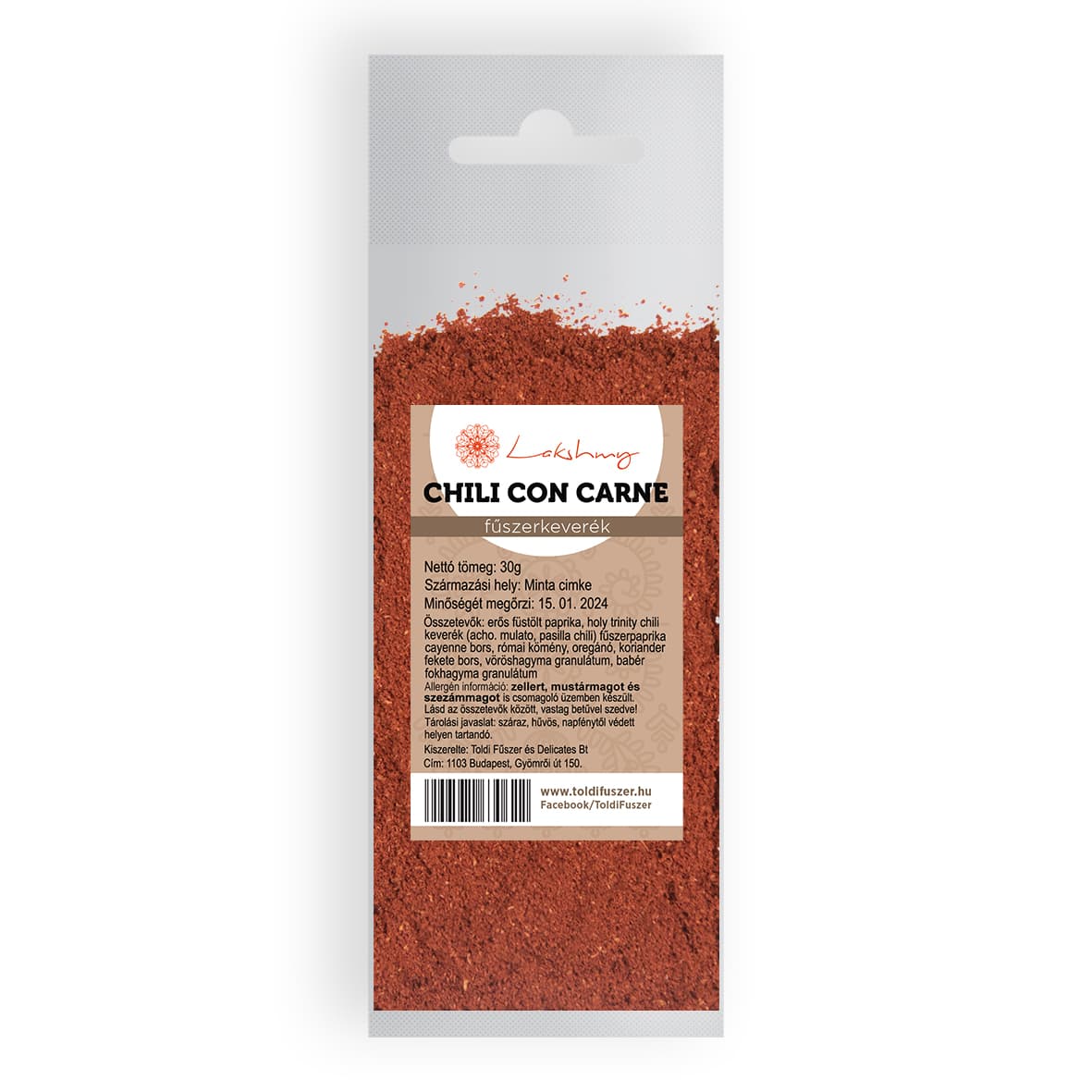 Lakshmy zmes korenia Chili con Carne 30 g - 95444