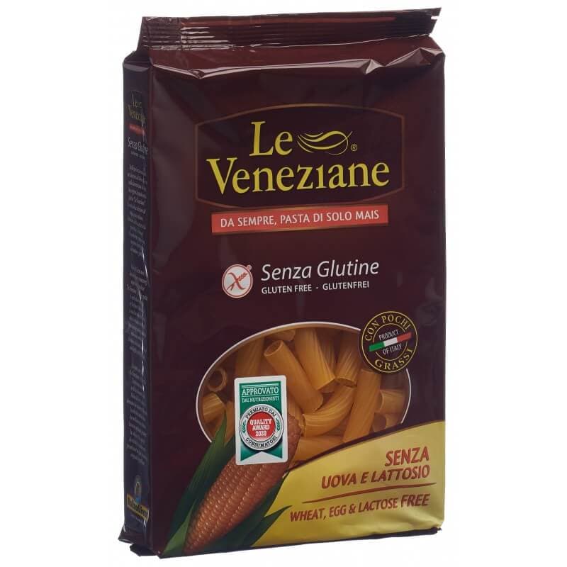 Le Veneziane Bezlepkové kukuričné cestoviny Rigatoni 250 g