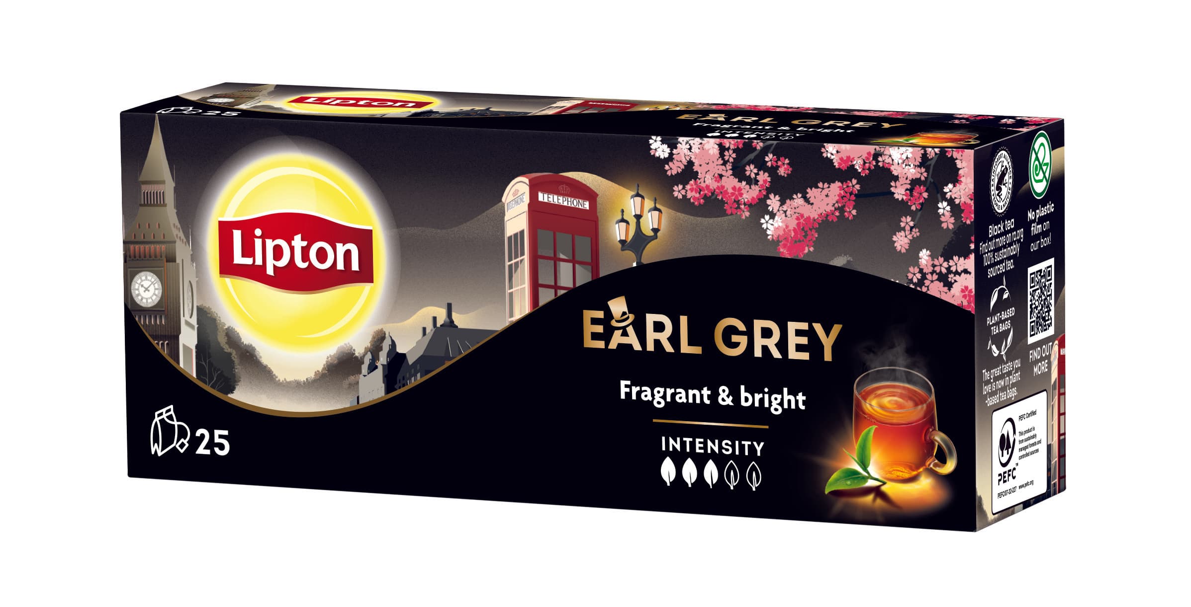 Lipton earl grey čaj 25x1,5g 37,5 g
