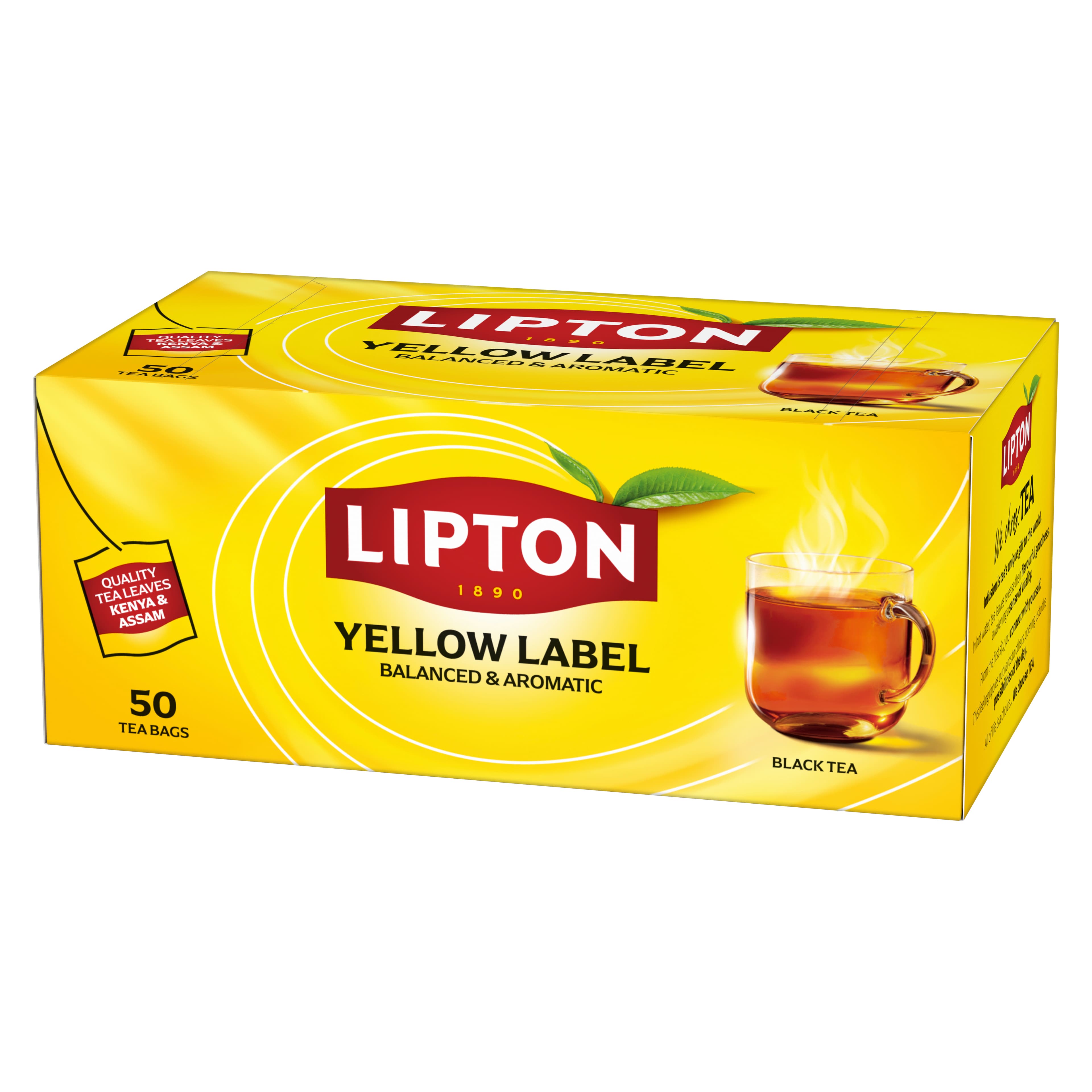 Lipton yellow label čierny čaj 25x2g 50 g