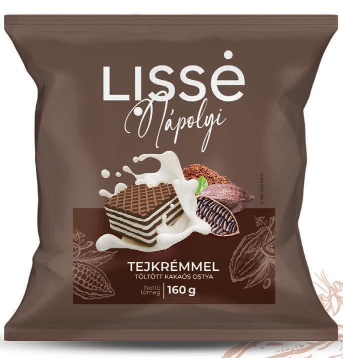 Lissé kakaová oblátka plnená mliečnou náplňou 160 g