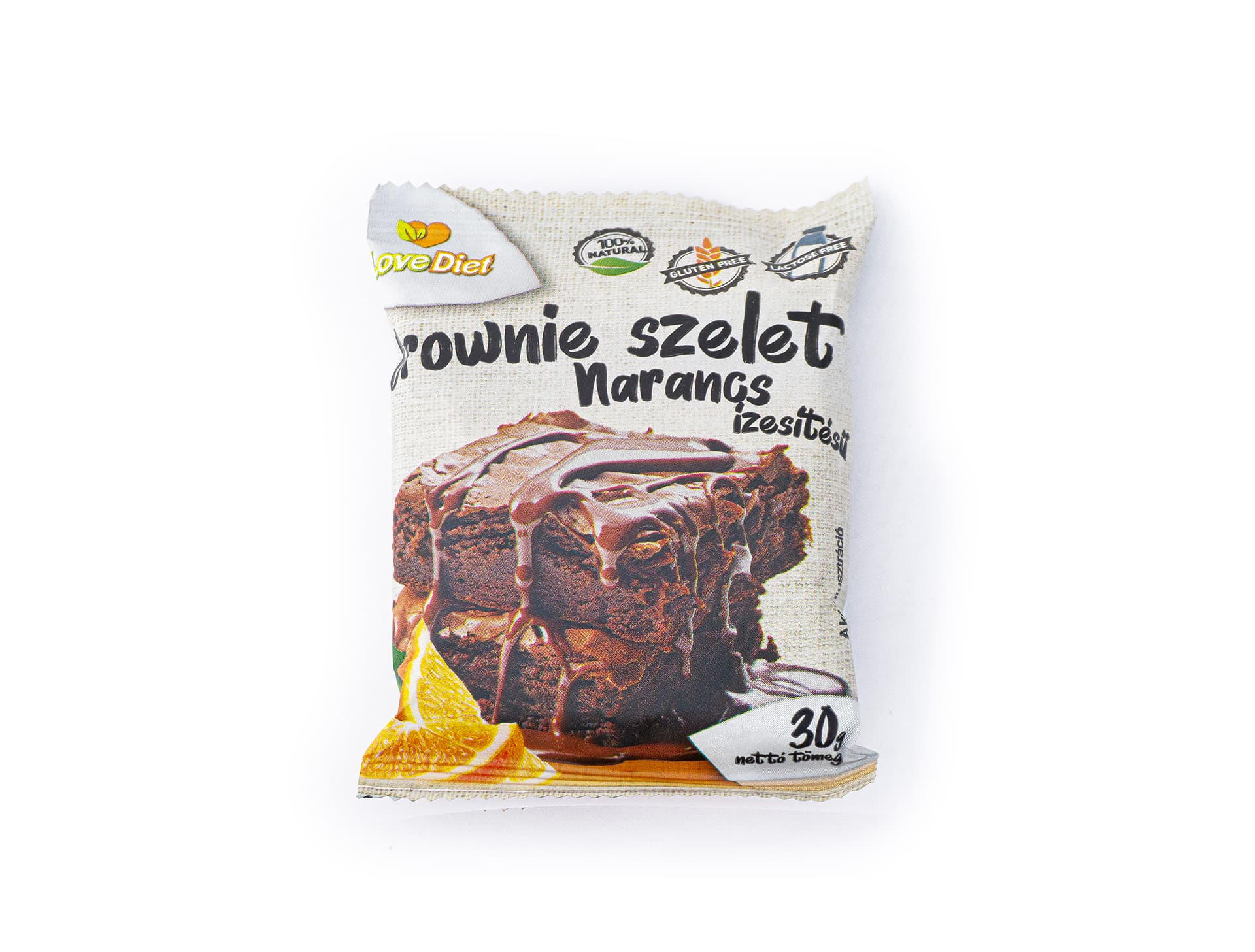 Love Diet brownie s príchuťou pomaranča 30 g