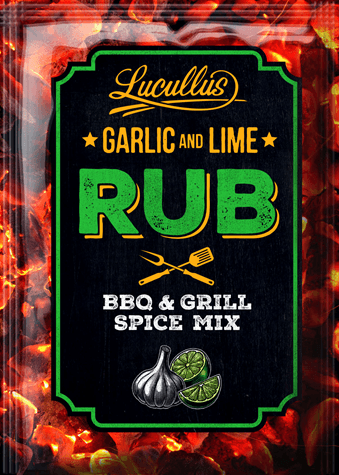 Lucullus rub korenímová zmes cesnak-lime 26 g