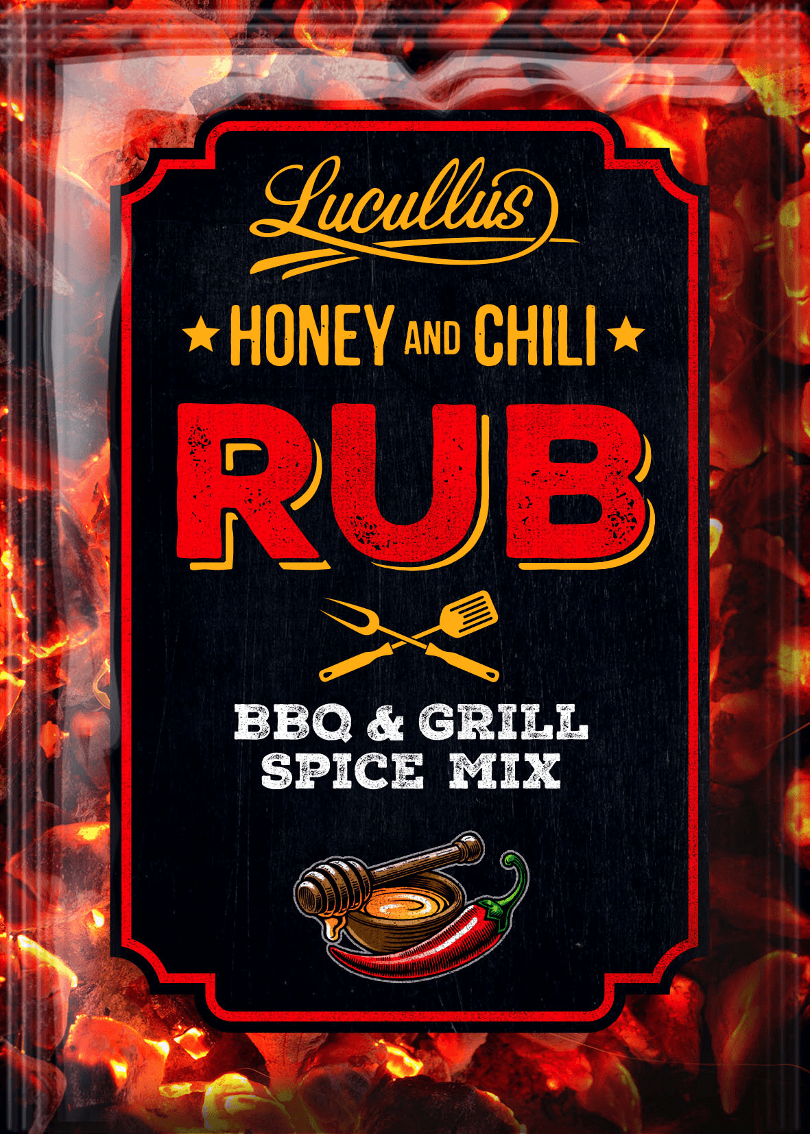 Lucullus rub korenie zmes med-chili 40 g
