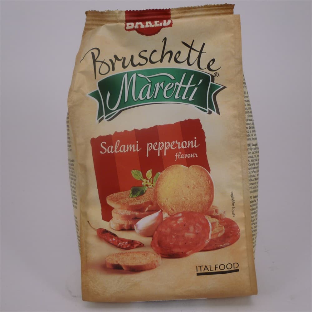 Maretti chrumkavé bruschetty s príchuťou salámy a pepperoni 70 g