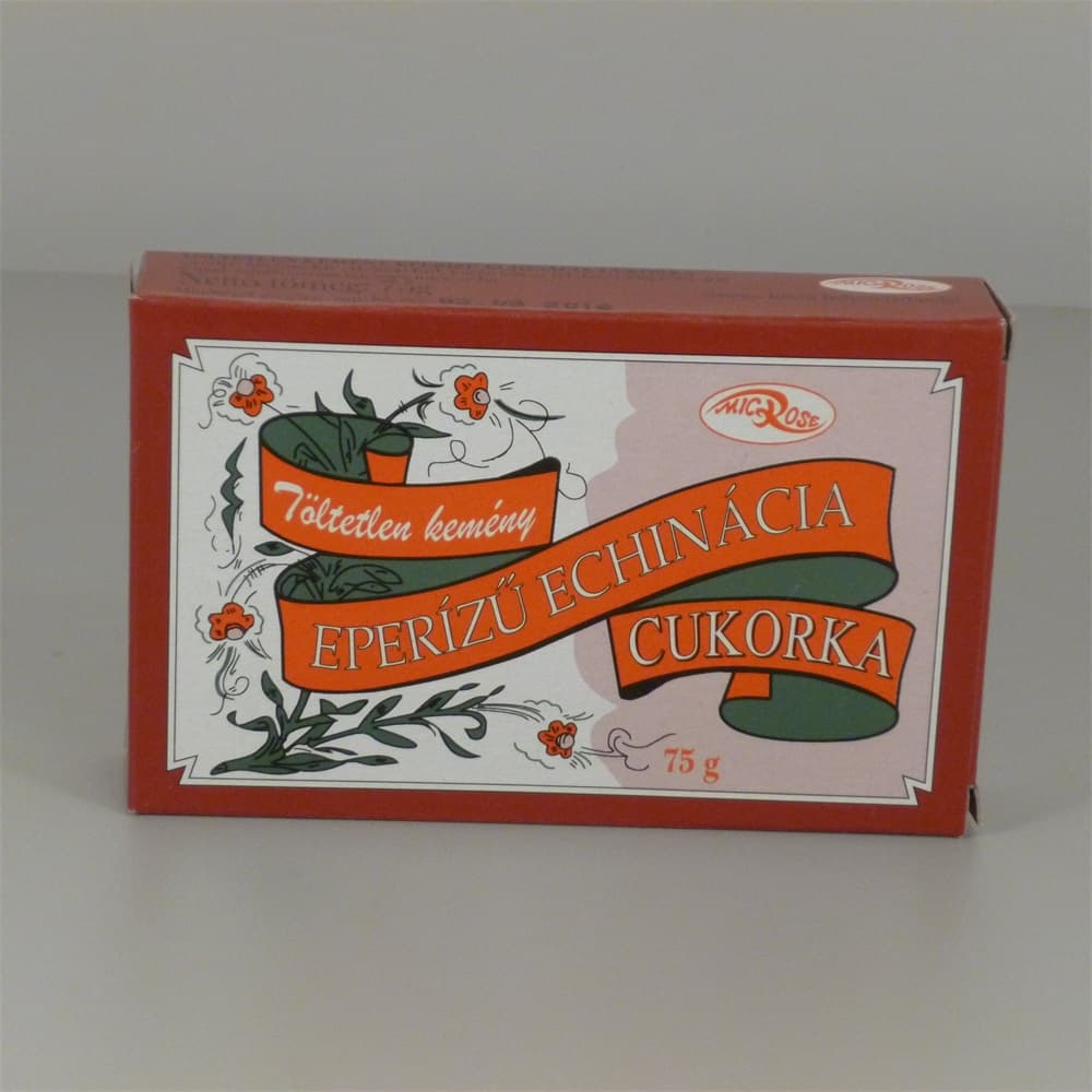 Microse Echinacea cukríky s jahodovou príchuťou 75 g