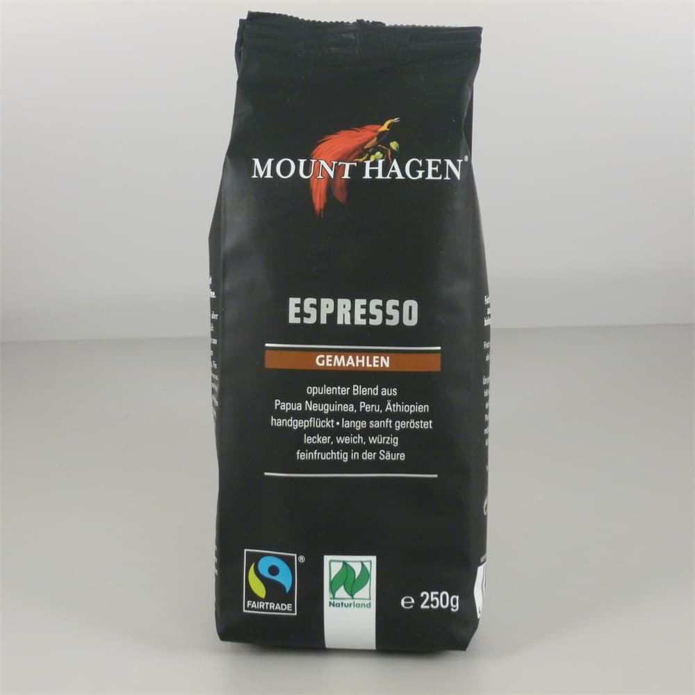 Mount Hagen Mletá Espresso Káva 250 g