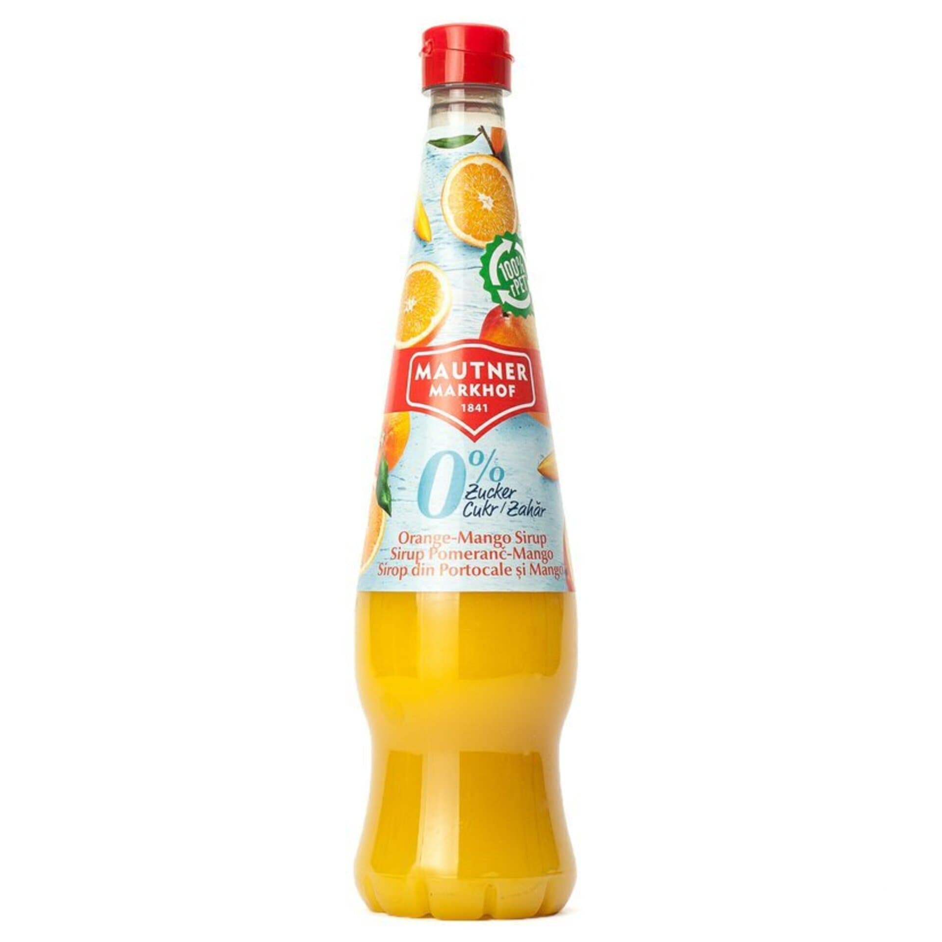 Mautner 0%-ný sirup pomaranč-mangový 700 ml