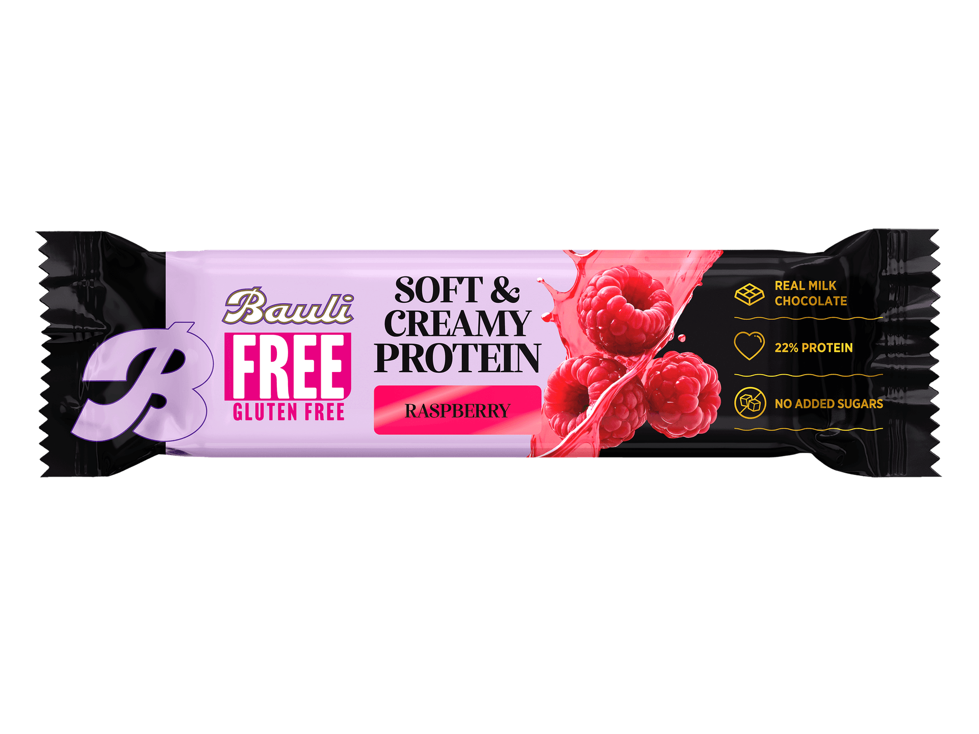 Max Sport bezlepkové soft creamy malinové tyčinky 45 g