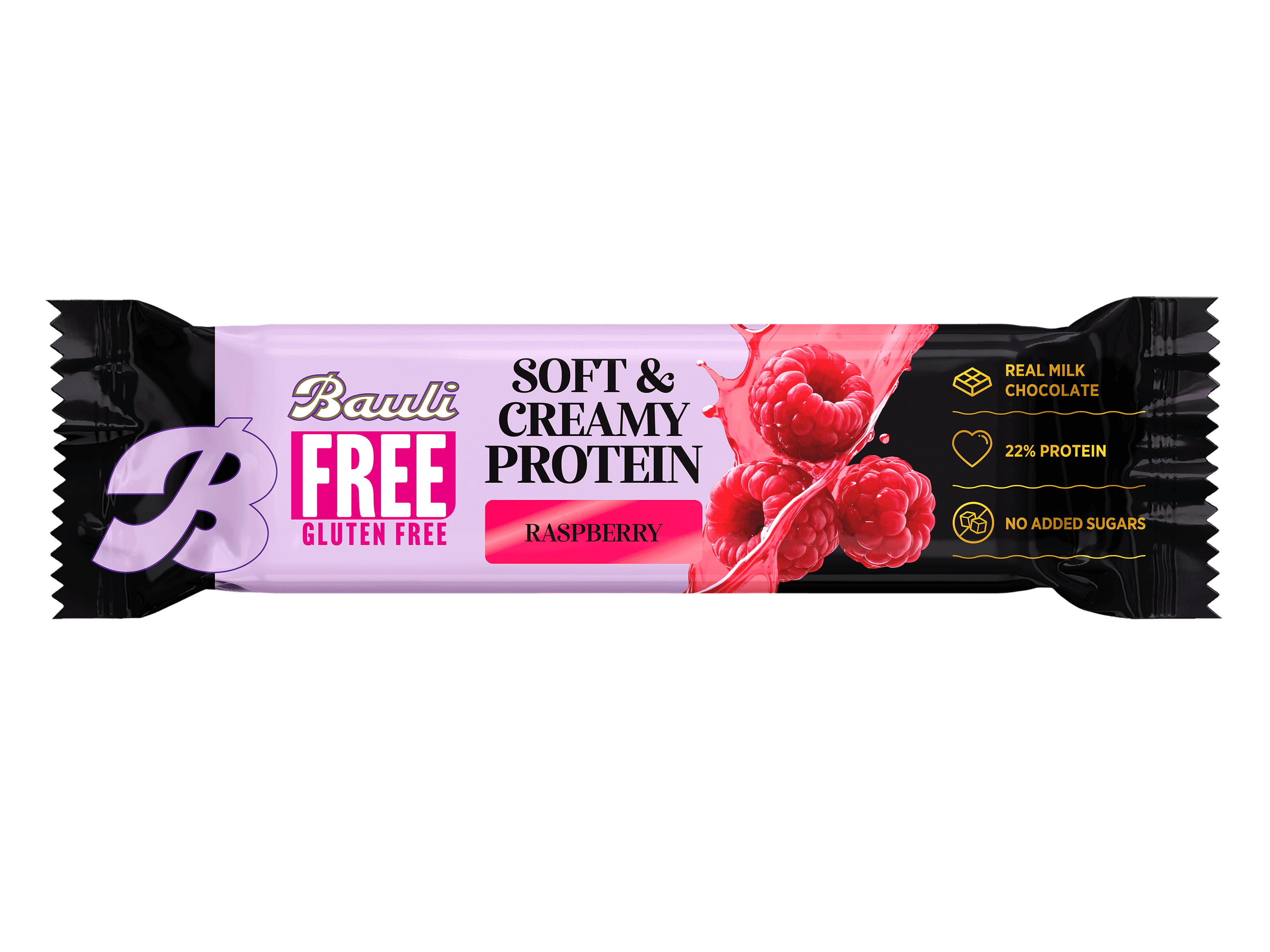 Max Sport bezlepkové soft creamy malinové tyčinky 45 g