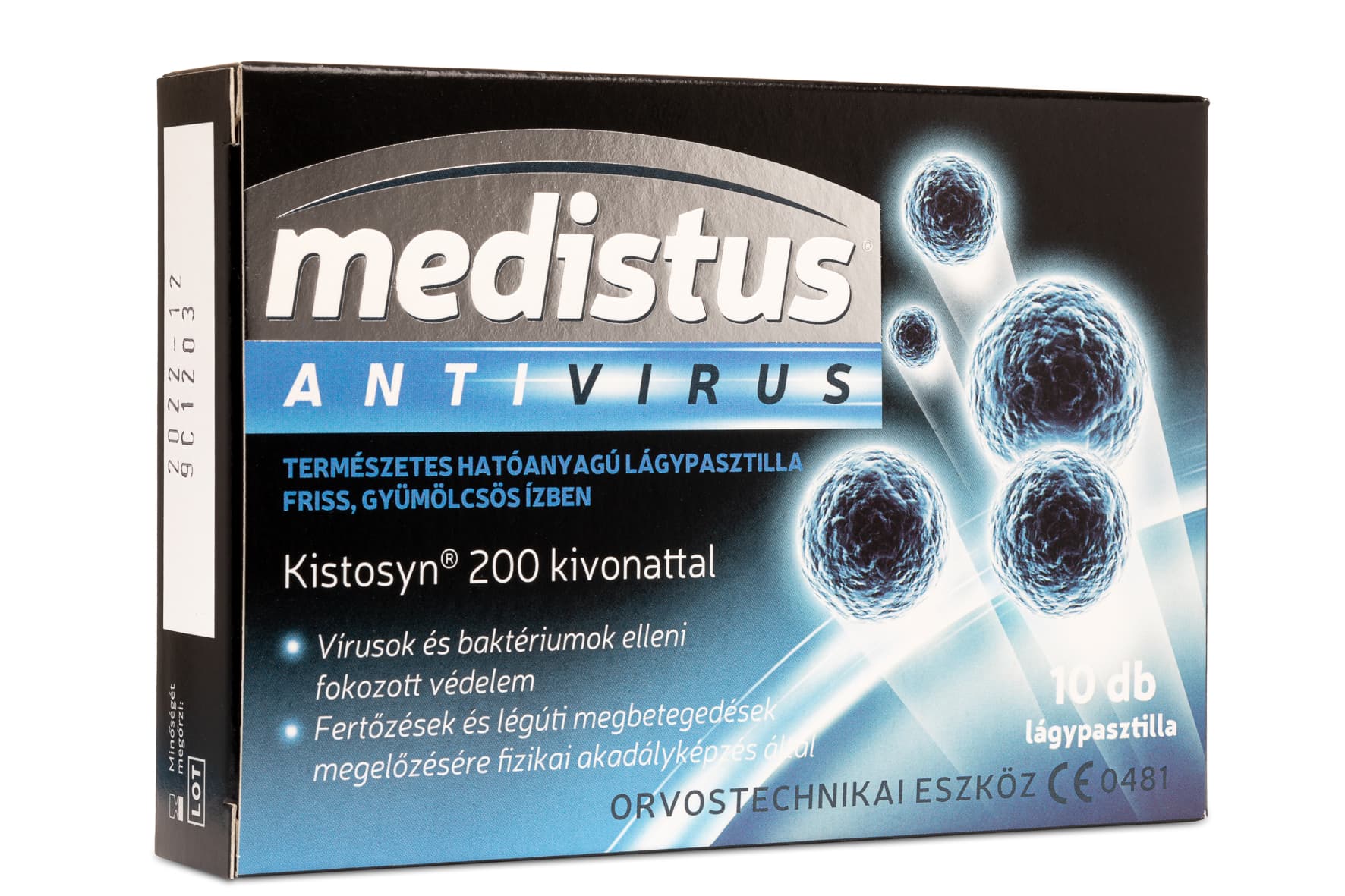 Medistus Antivirus mäkké pastilky s príchuťou 10 kusov - 20139