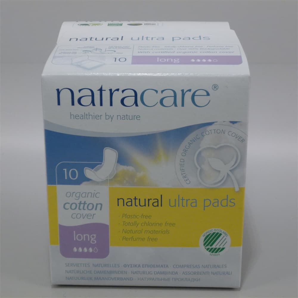Natracare bio vložky s krídelkami dlhé 10 ks