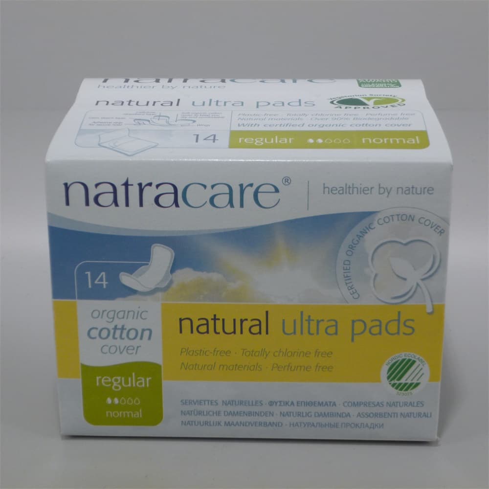 Natracare bio vložky s krídelkami normálne 14 ks