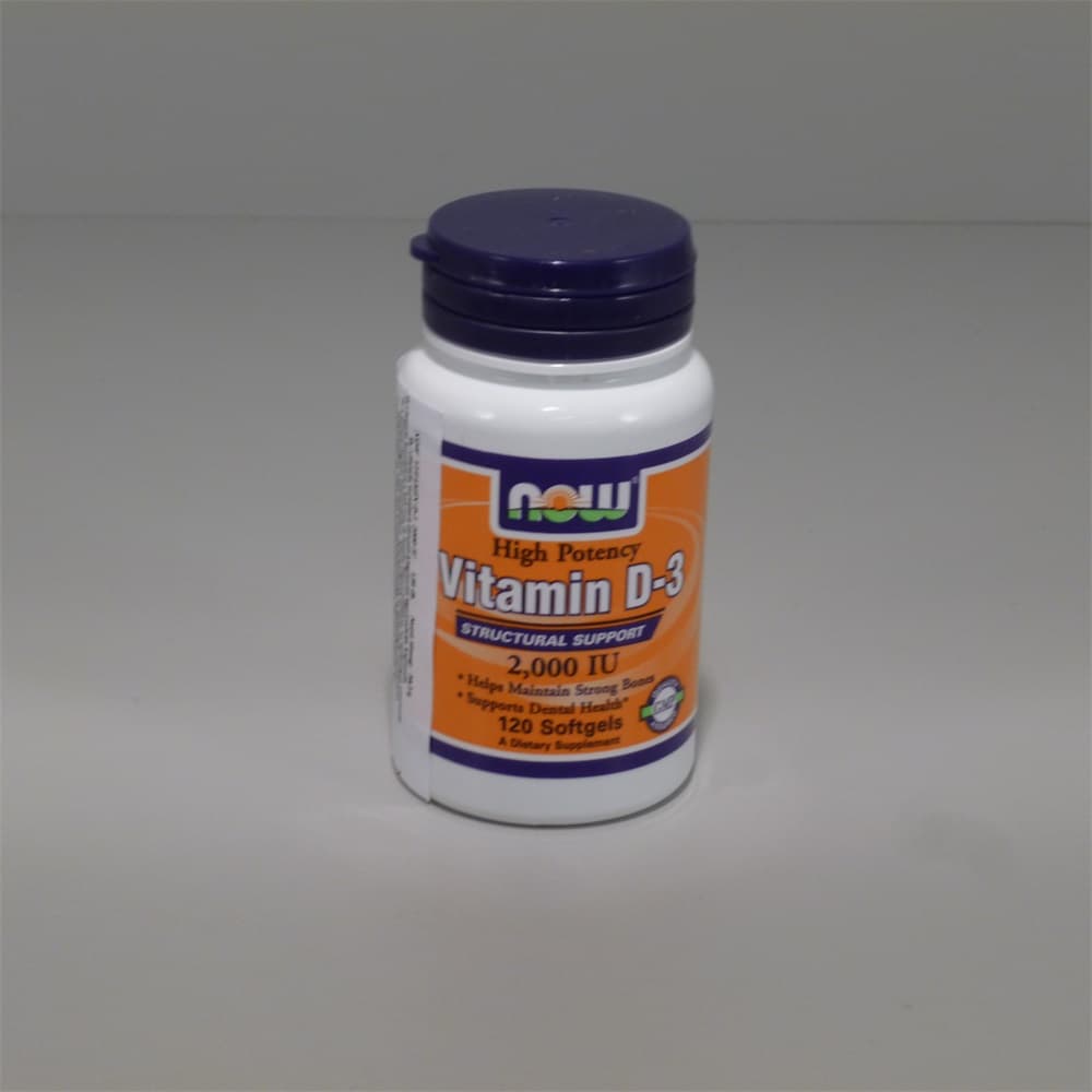 NOW Foods Vitamín D-3 2000 IU 120 mäkkých kapsúl - 38175