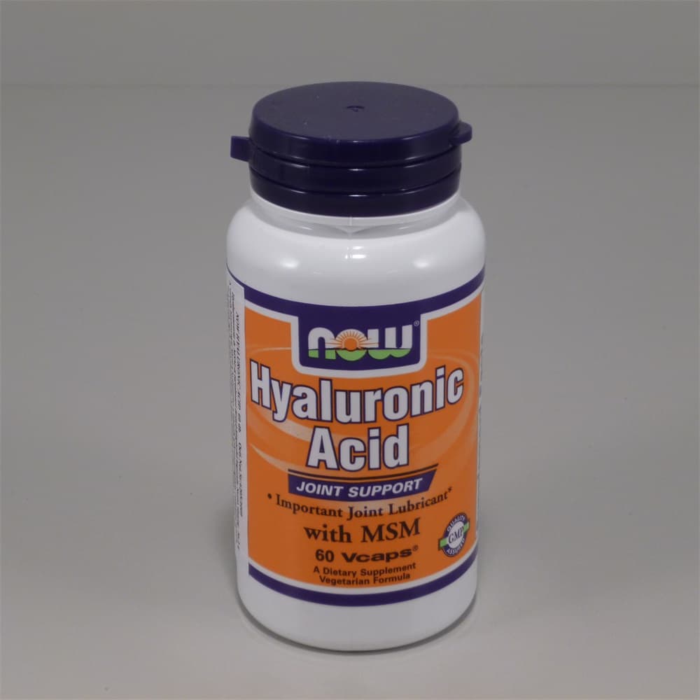 NOW Foods Kyselina hyalurónová + MSM pre zdravé kĺby a pokožku 60 kapsúl - 38810