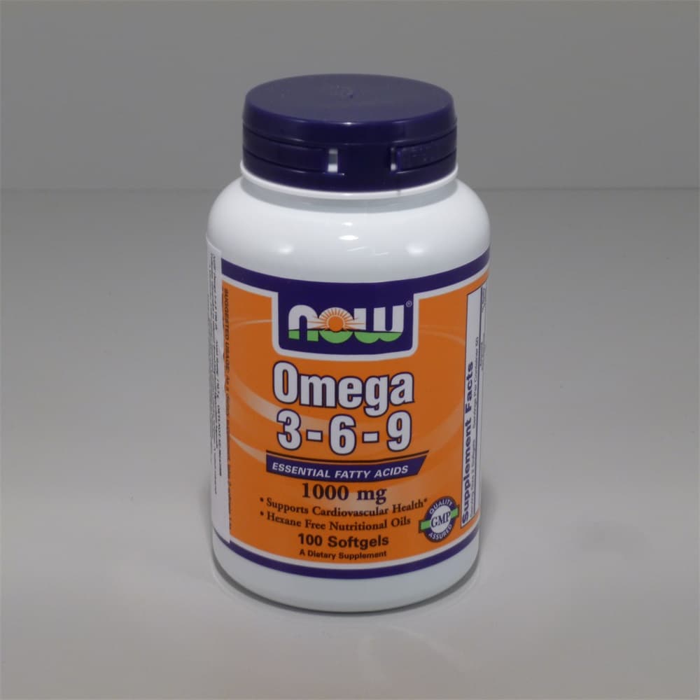 NOW Foods Omega-3-6-9 Mäkké kapsuly 1000 mg, 100 ks. - 18478