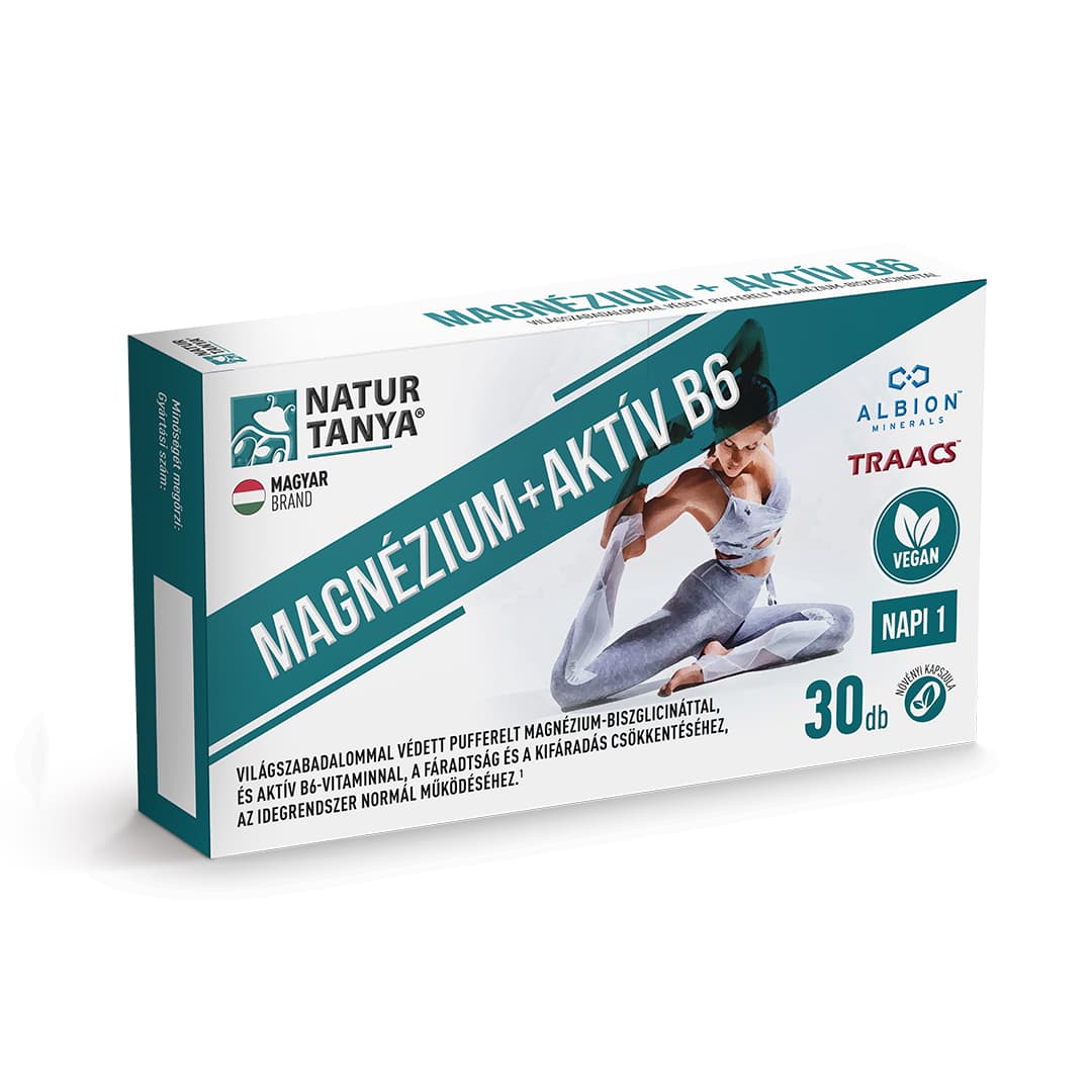 Natur Tanya vegán horčík+aktív B6 kapsula 30 ks