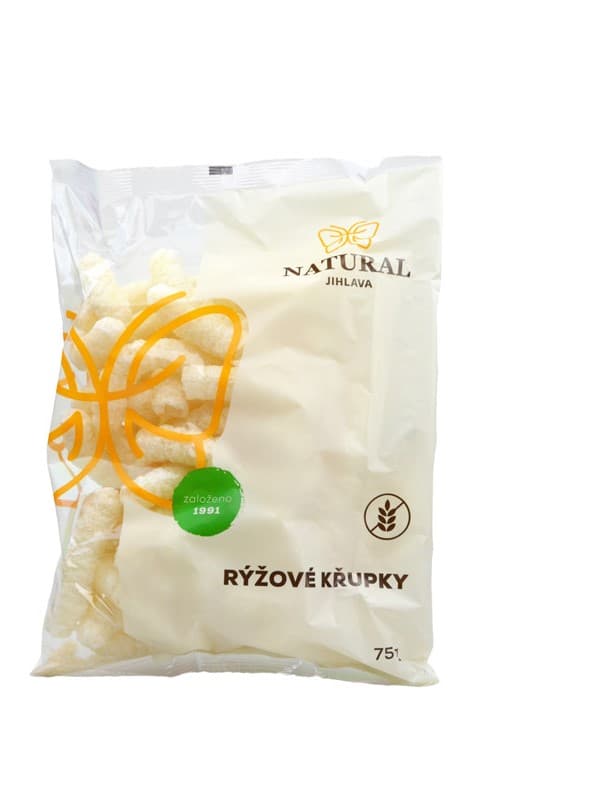 Natural Jihlava ryžové chrumky bezgluténové 75 g - 95508