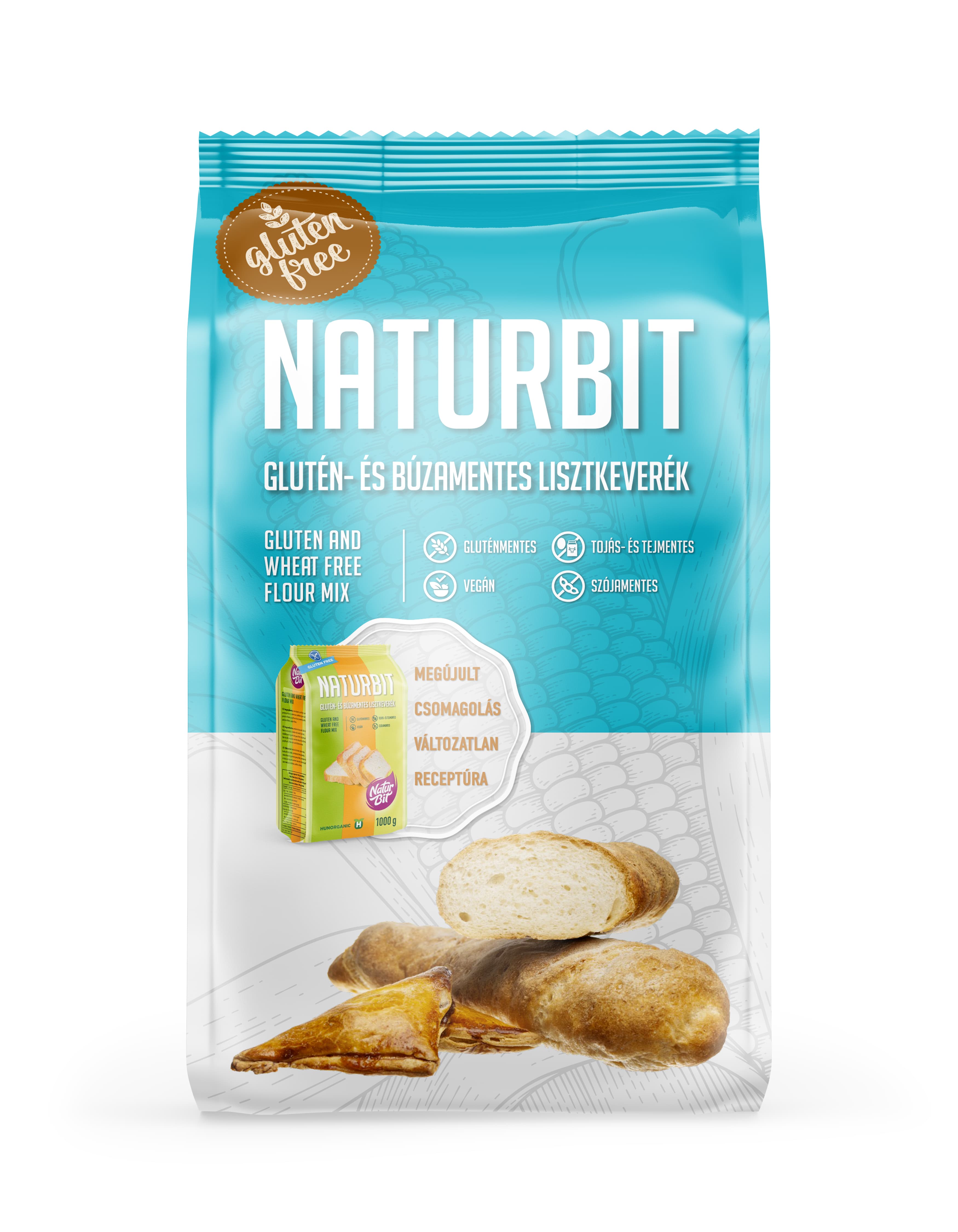 Naturbit Zmes múky bez lepku, mlieka, vajec a sóje 1 kg - 13609