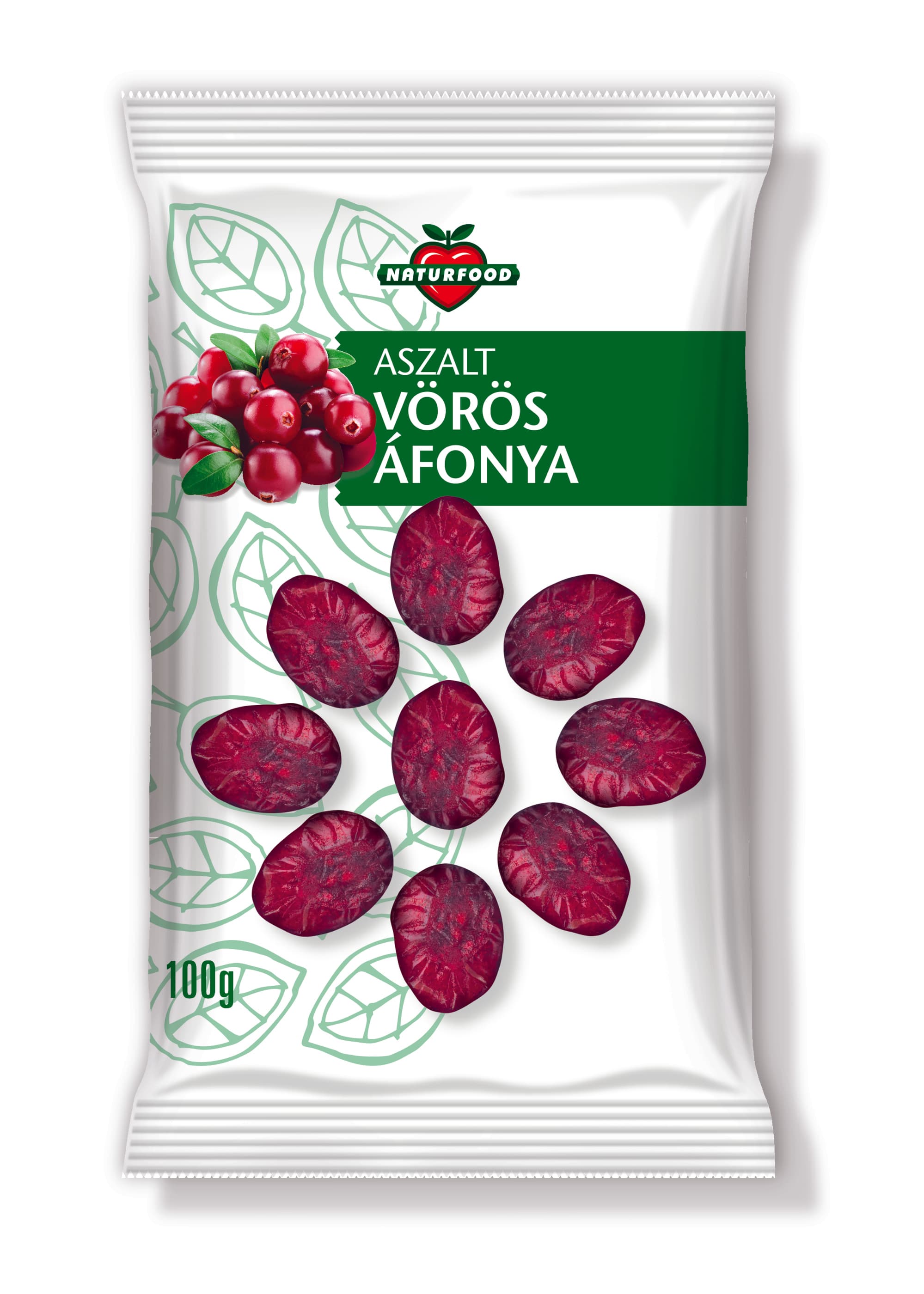 Naturfood sušené sladené brusnice 100 g