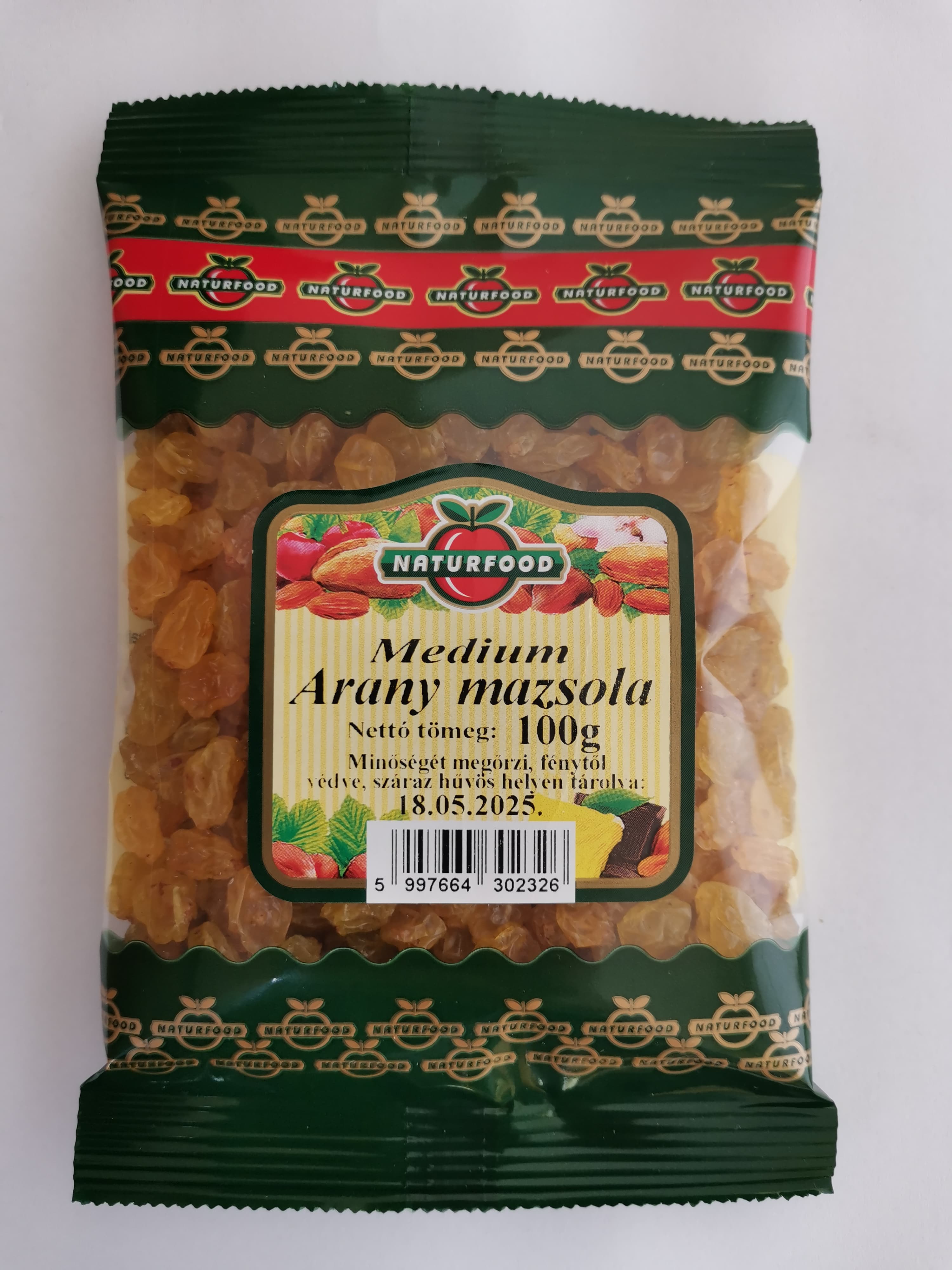 Naturfood sušené zlaté hrozienka 100 g
