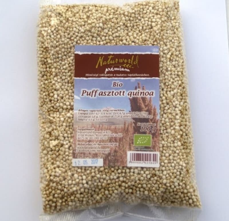 Naturgold bio puffovaný quinoa prírodný 100 g