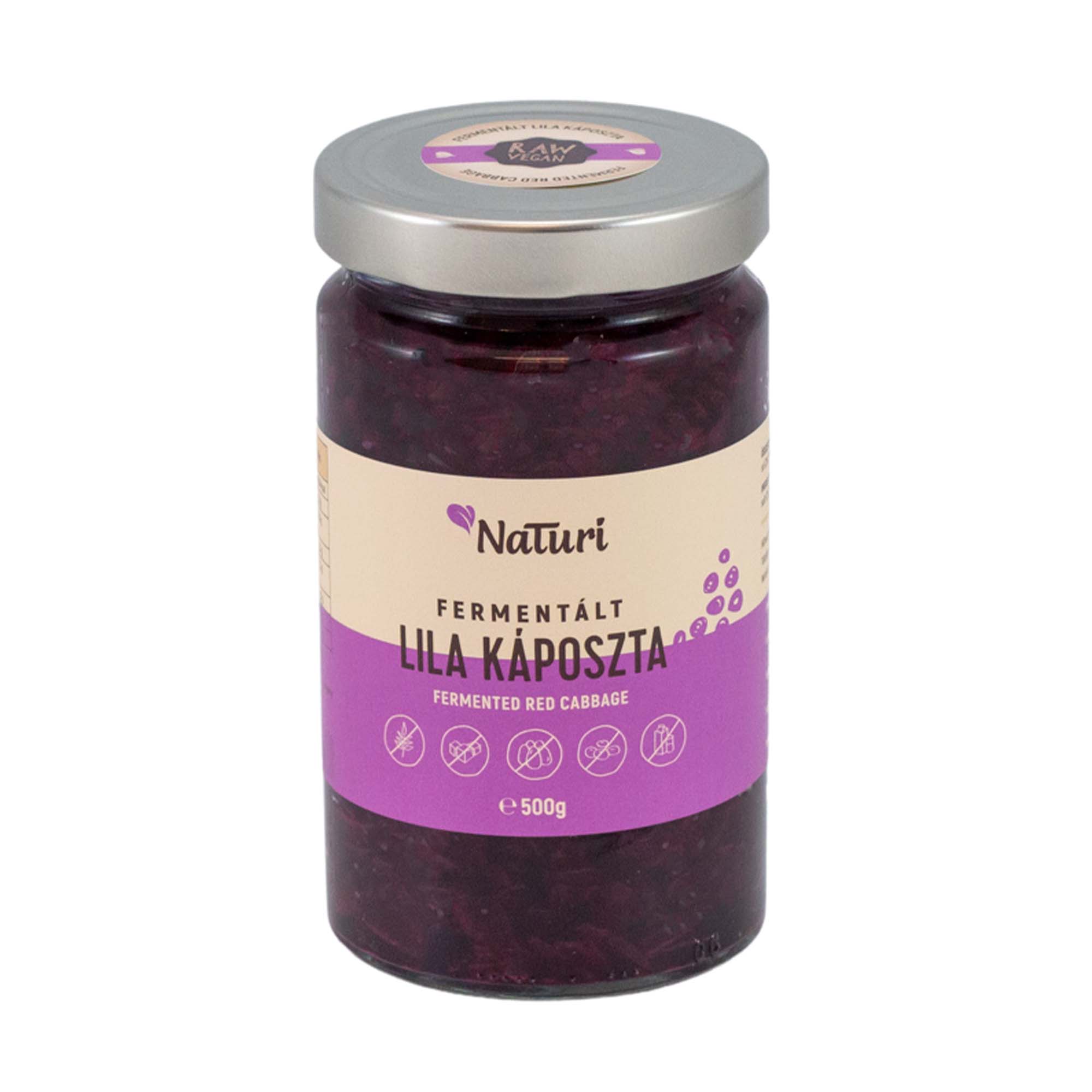 Naturi fermentovaná červená kapusta veľká 500 g