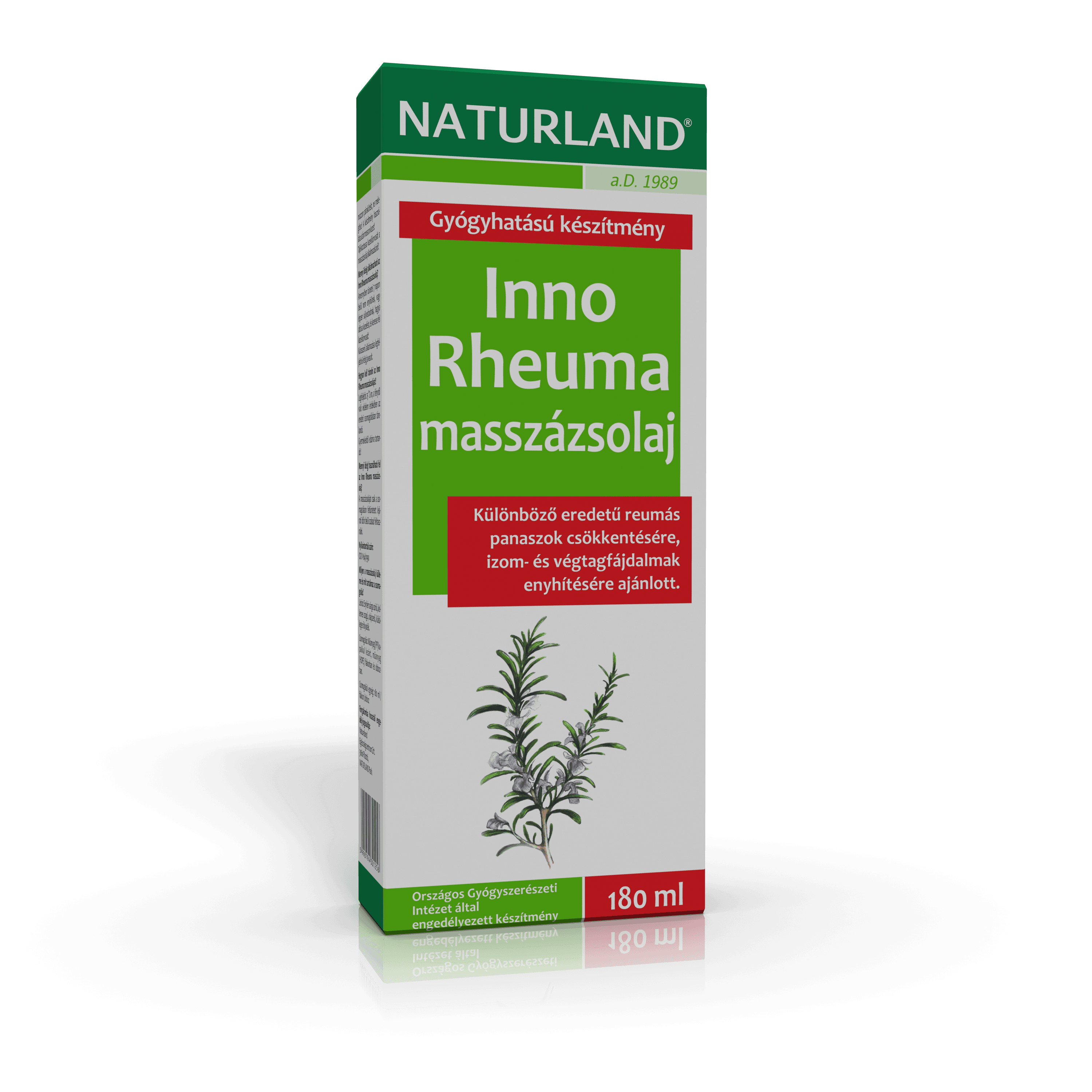 NATURLAND Inno-Reuma Masážny Olej 180 ml - 16475