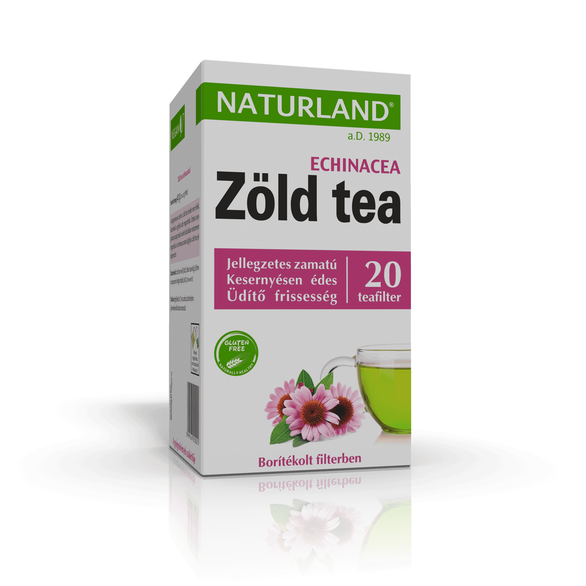 Naturland Zelený čaj s echinaceou, 40 g - 94123
