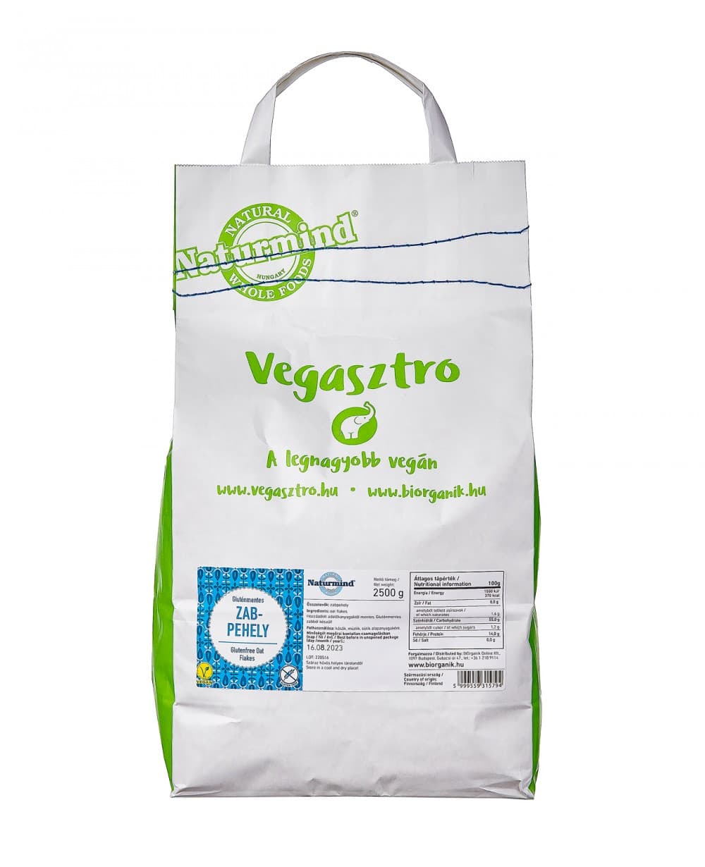 Naturmind bezlepkové ovsené vločky 2500 g