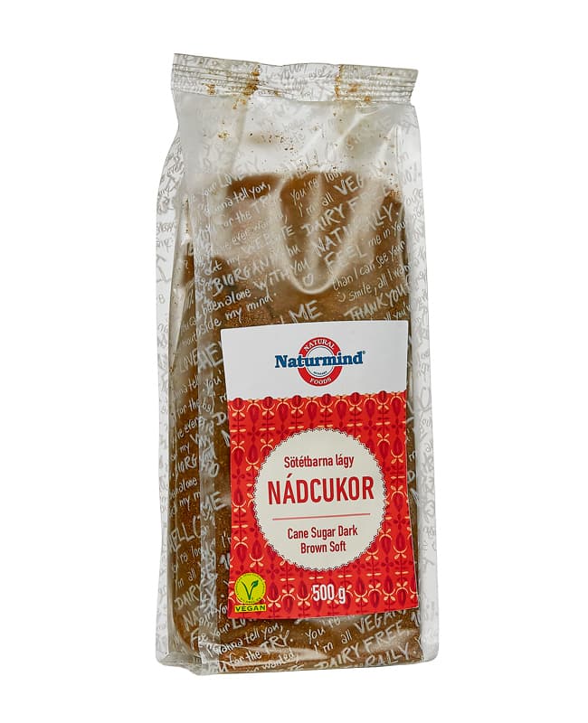 Naturmind jemný tmavohnedý trstinový cukor 500 g
