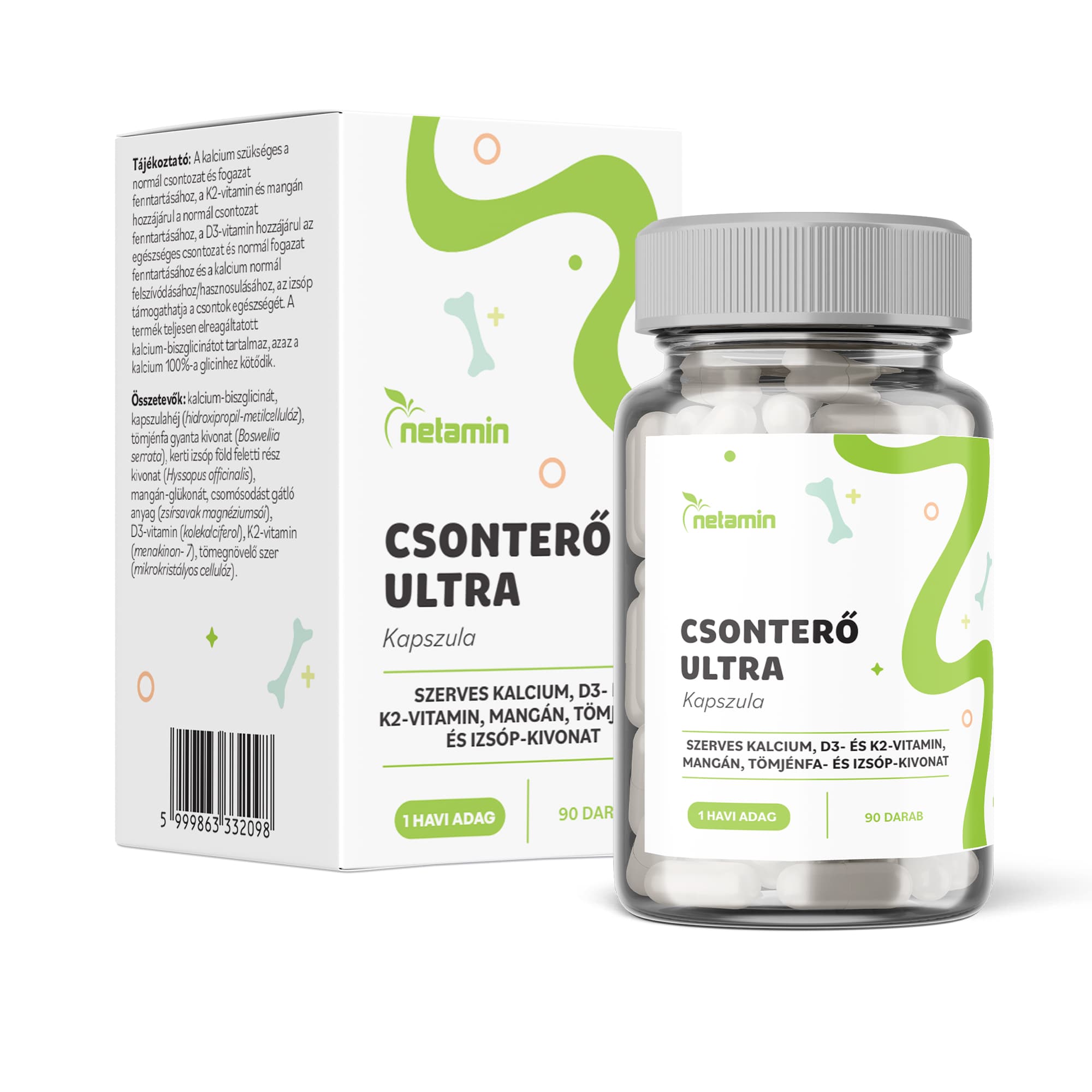 Netamin csonterő ultra kapszula 90 db