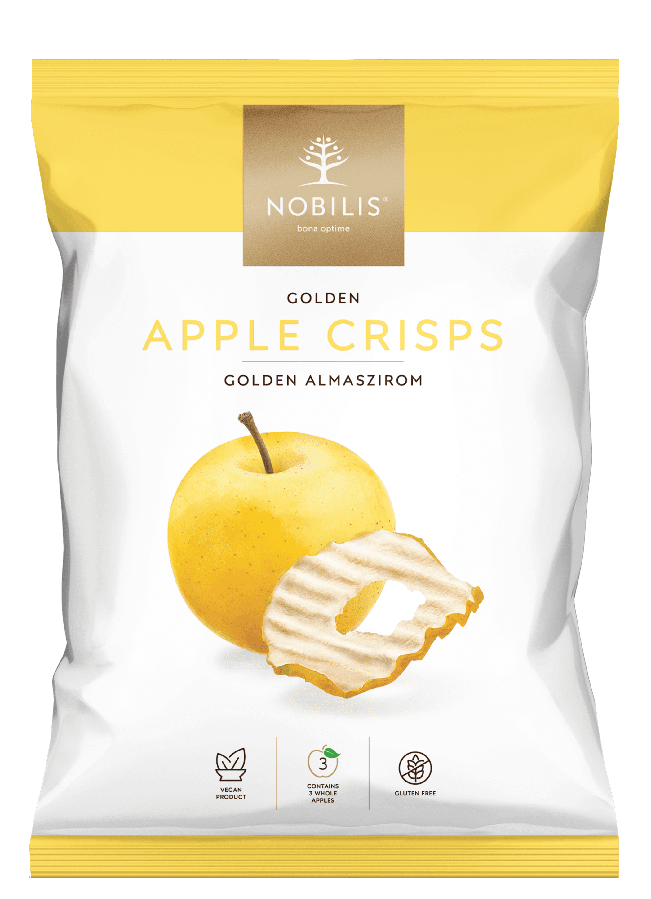 Nobilis jablkové čipsy Golden 40 g