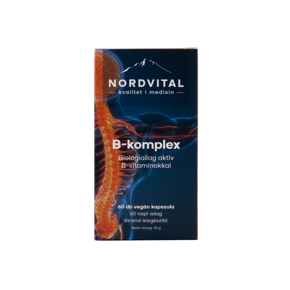 Nordvital b-komplex vegán kapsule 60 ks